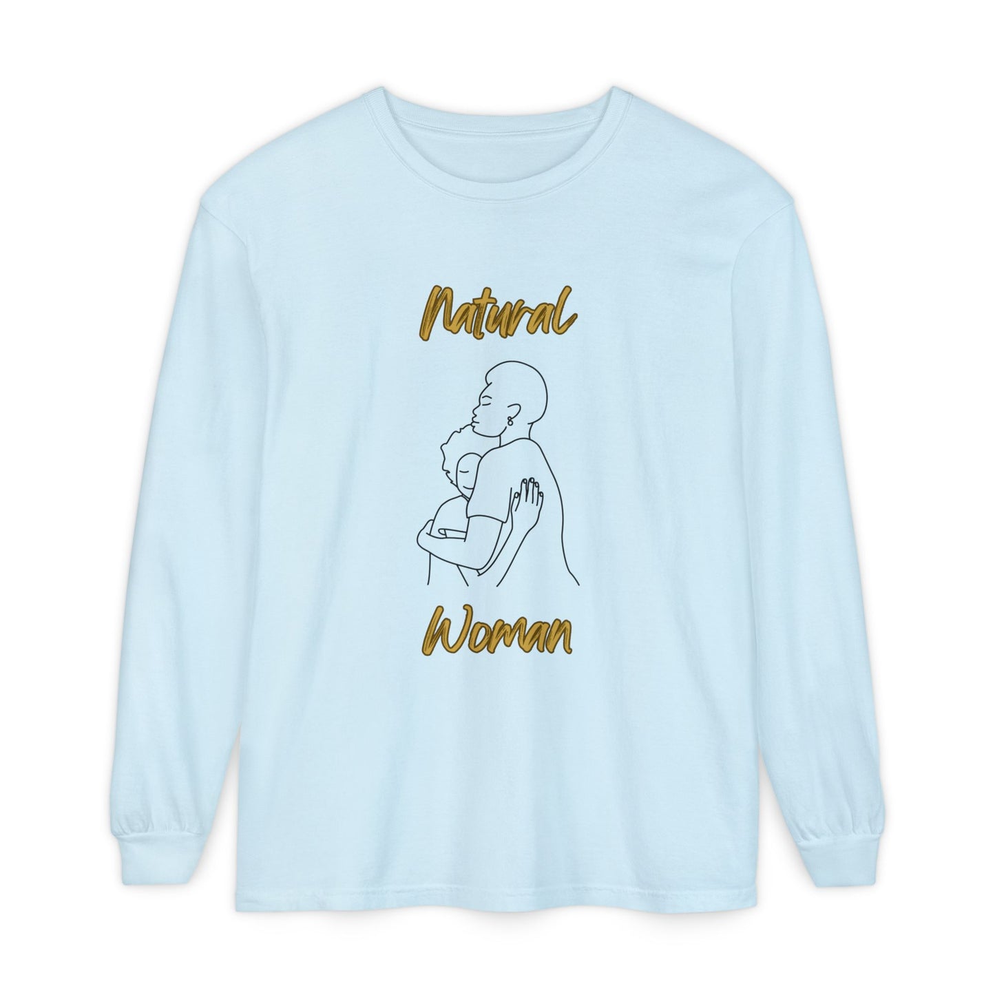Natural Woman Safe With Momma (BL) Long Sleeve T-Shirt