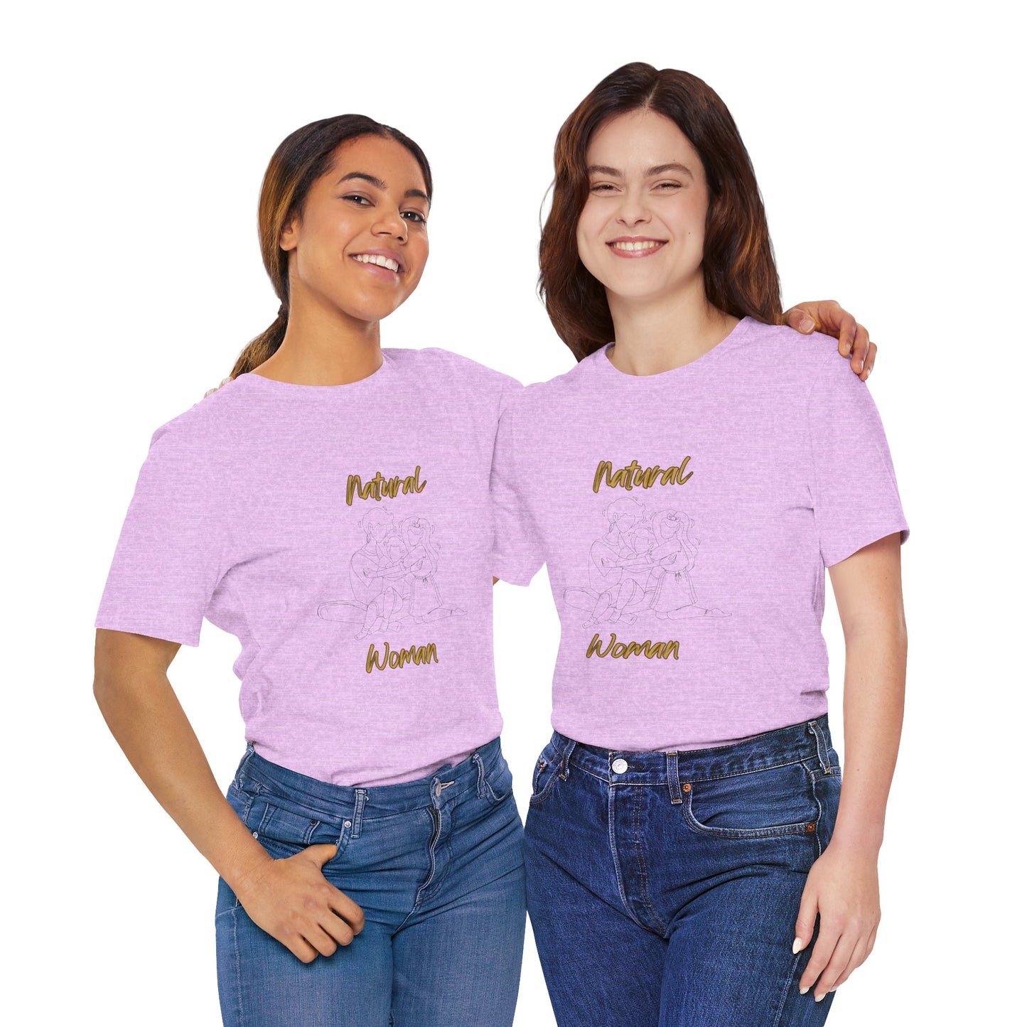 Natural Woman Bear Hugs (BL) Short Sleeve T-Shirt