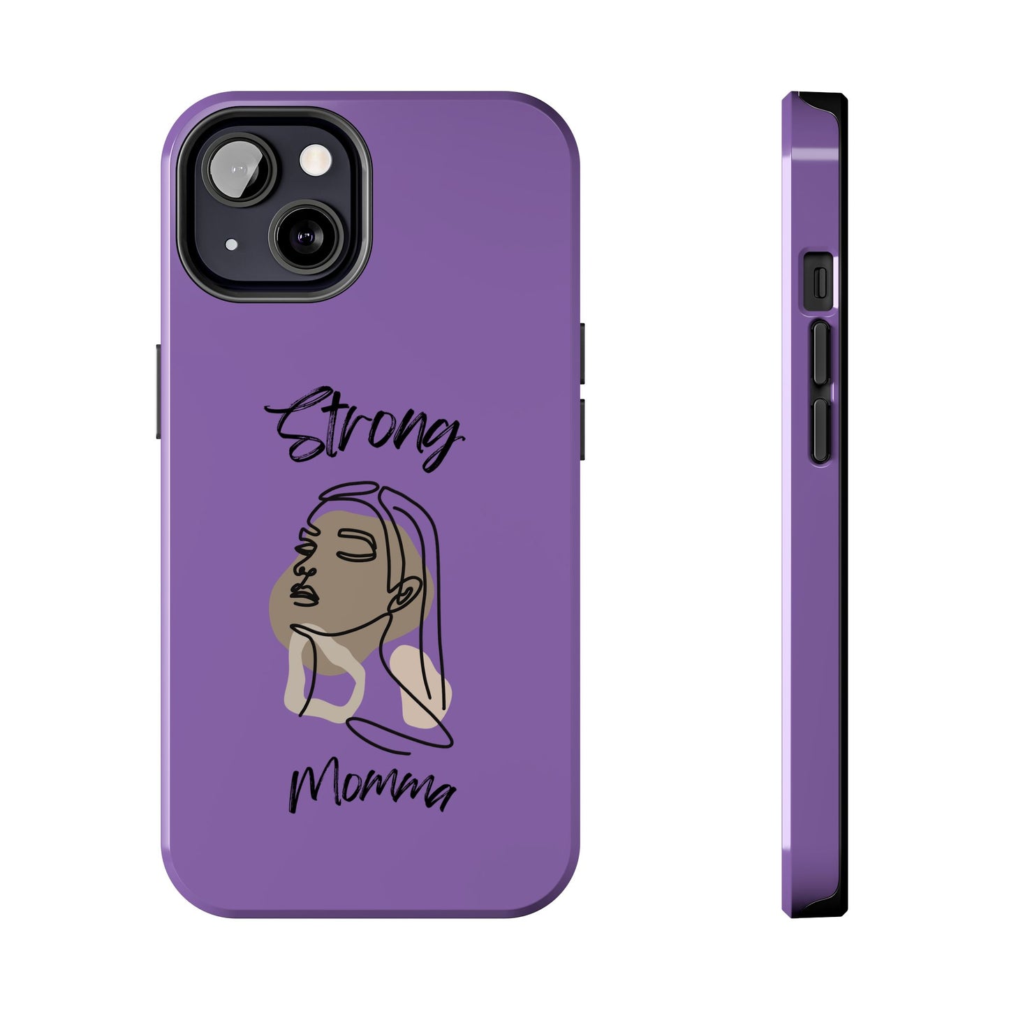 STRONG MOMMA Samsung Galaxy Tough Phone Cases (BL) Light Purple