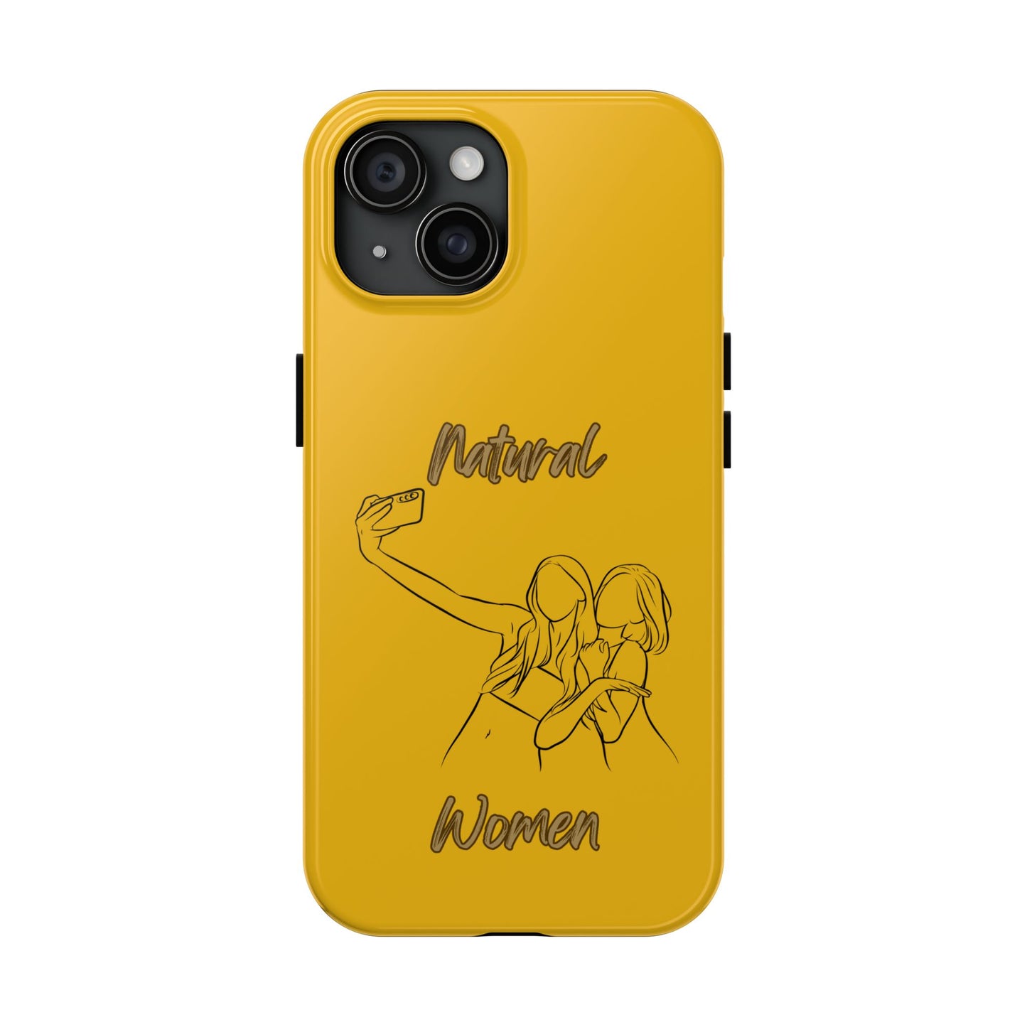 Natural Woman Friends Selfie (BL)Tough Phone Cases YELLOW