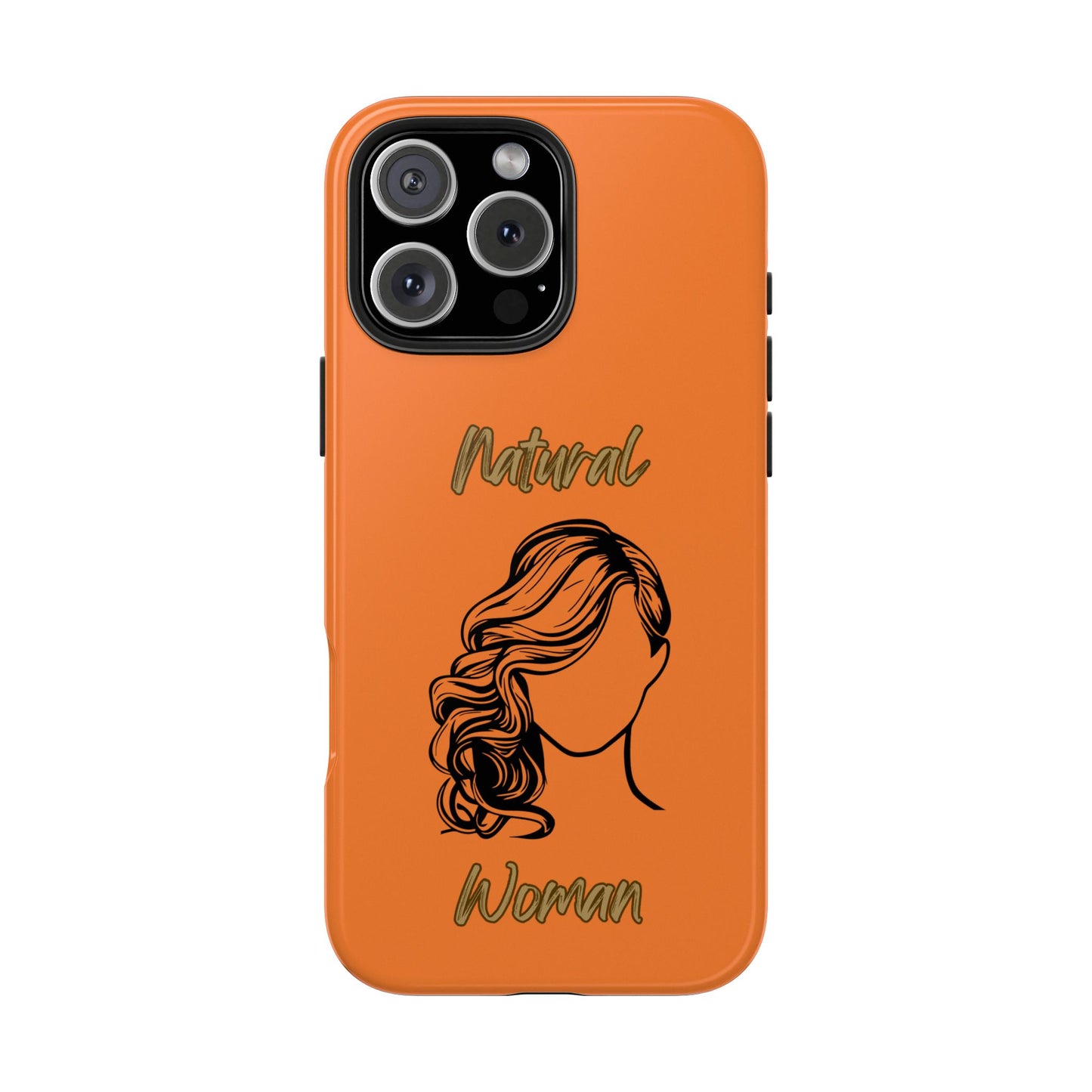 Natural Woman Long Curl (BL)Tough Phone Cases CRUSTA