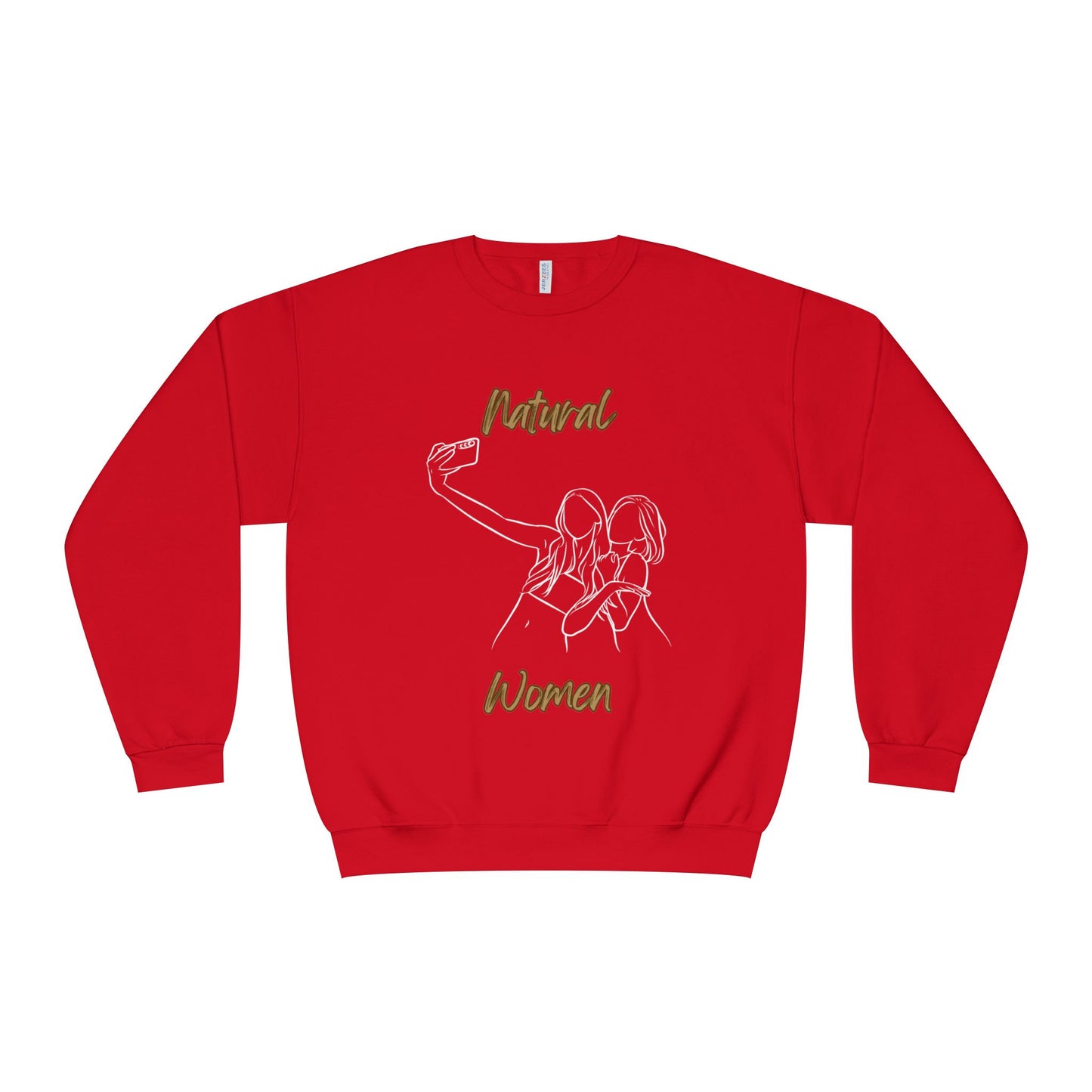 Natural Women Friends Selfie (WL) Crewneck Sweatshirt