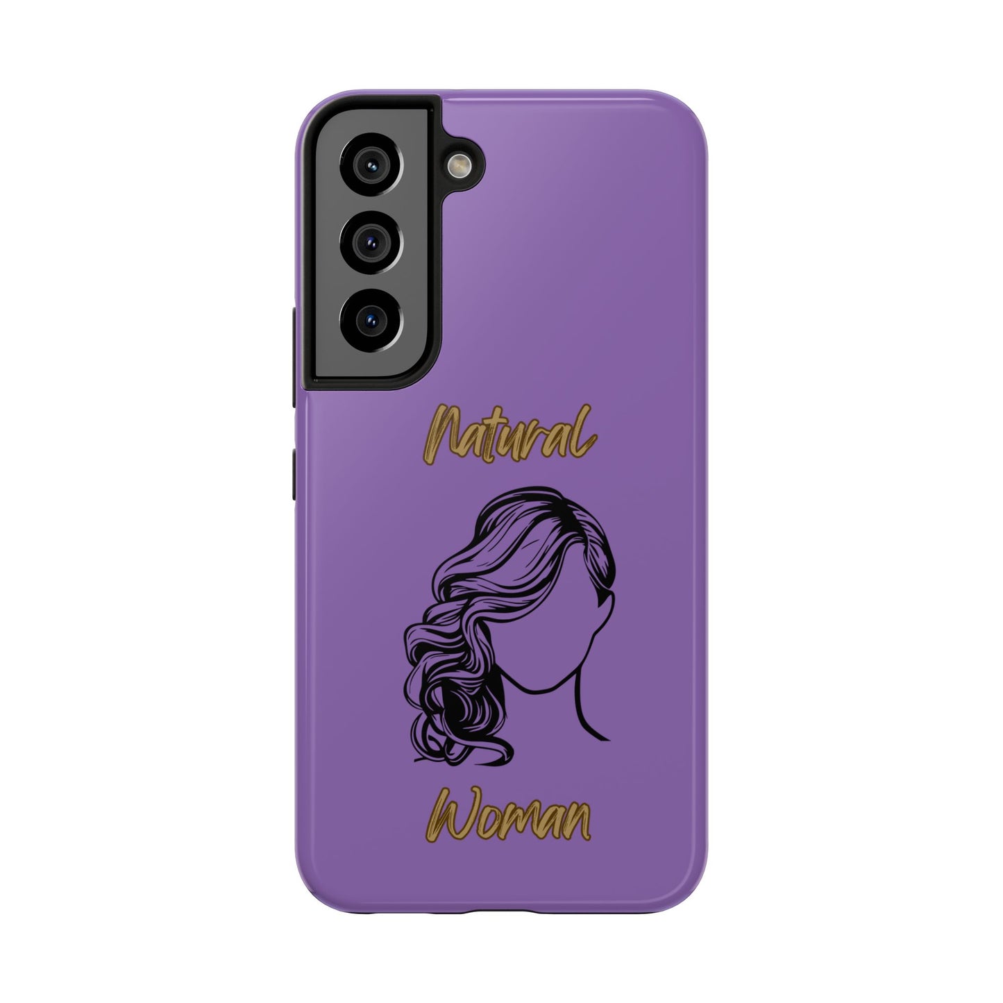 Natural Woman Long Curl (BL)Tough Phone Cases LIGHT PURPLE