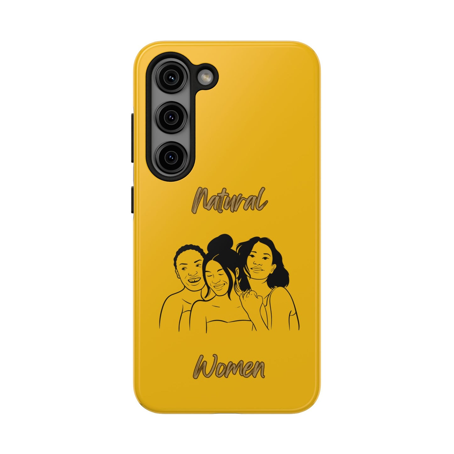 Natural Women Laughing Friends (BL)Tough Phone Cases YELLOW