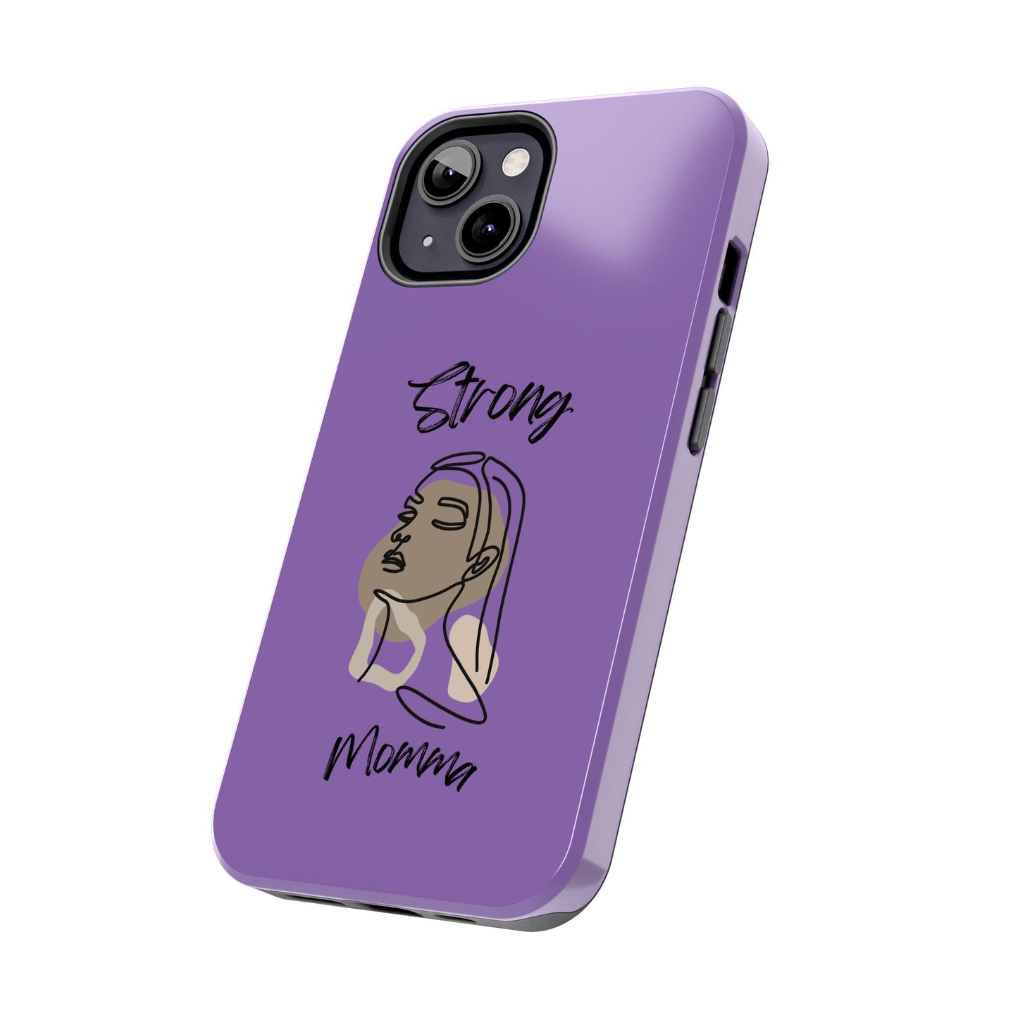 STRONG MOMMA Samsung Galaxy Tough Phone Cases (BL) Light Purple