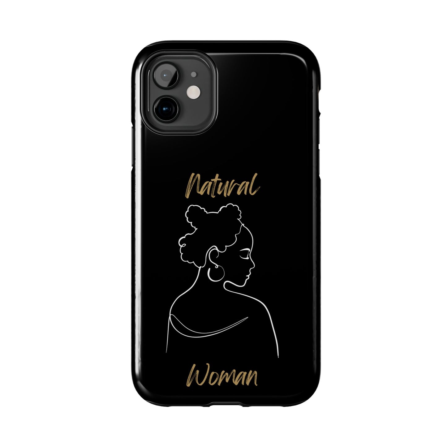 Natural Woman Twists (WL) Tough Phone Case BLACK