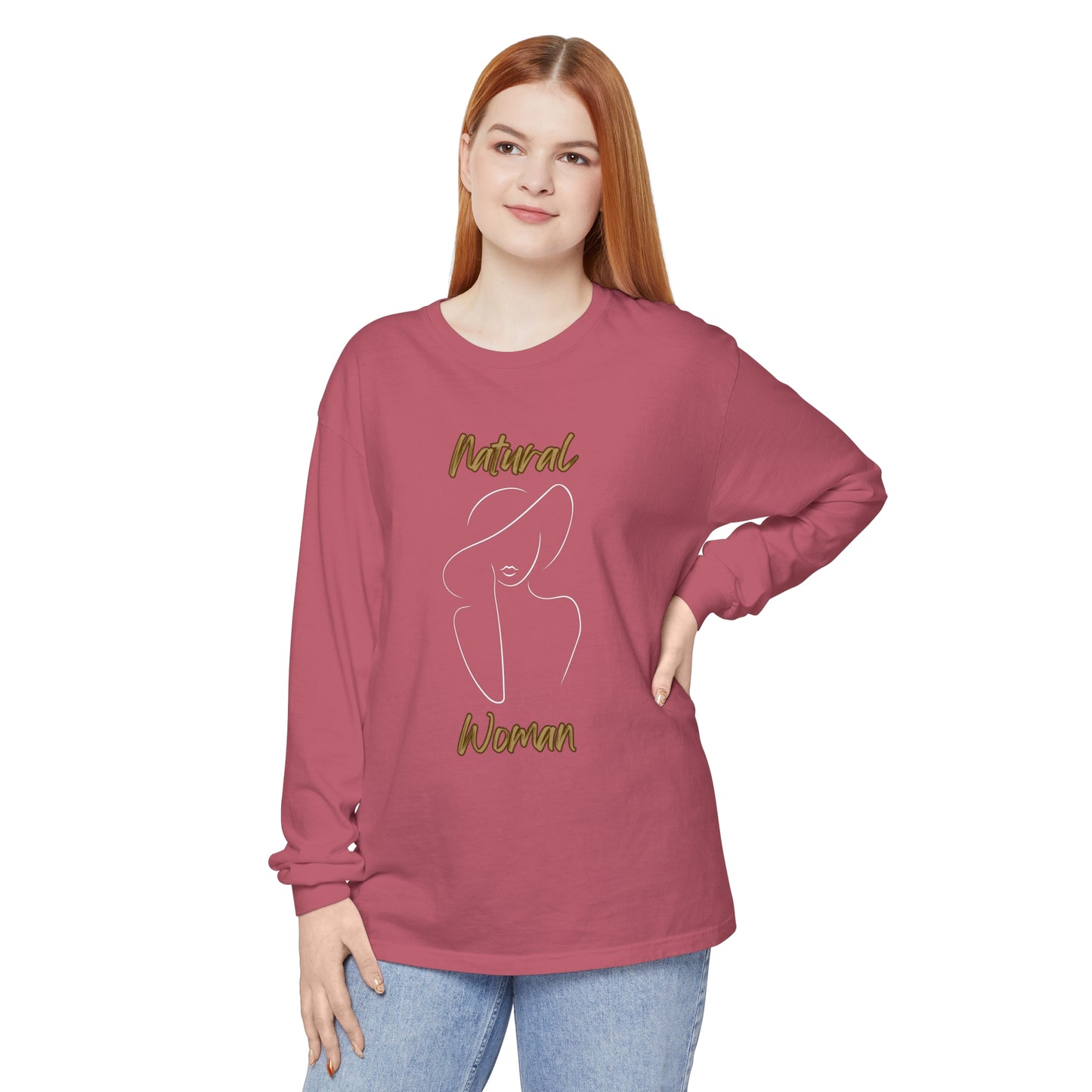 Natural Woman Sun Hat (WL) Long Sleeve T-Shirt