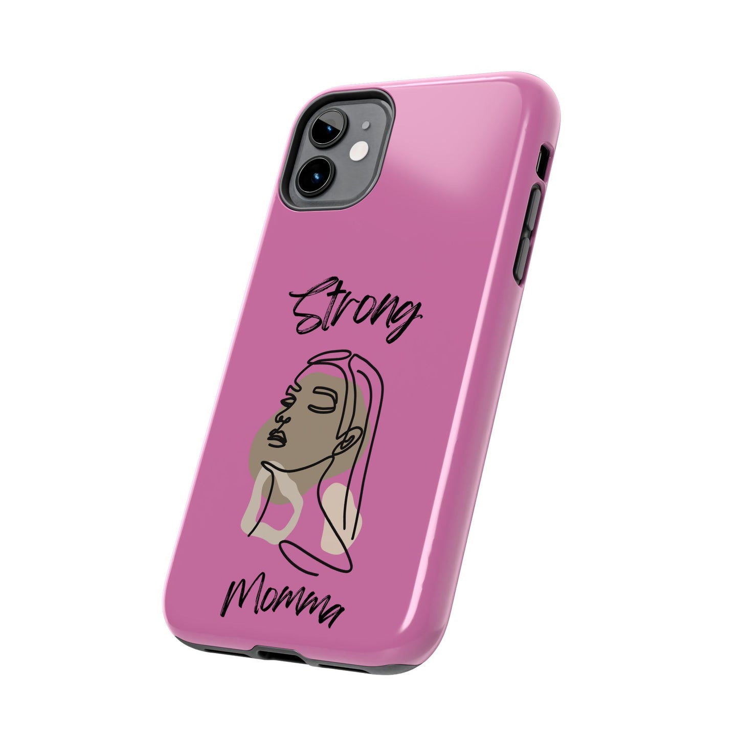 STRONG MOMMA Samsung Galaxy Tough Phone Cases (BL) Light Pink