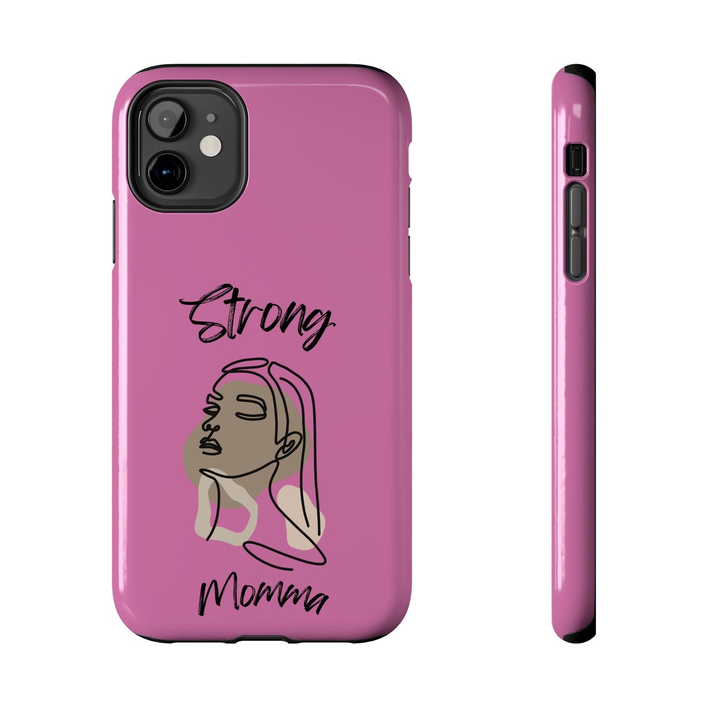 STRONG MOMMA Samsung Galaxy Tough Phone Cases (BL) Light Pink