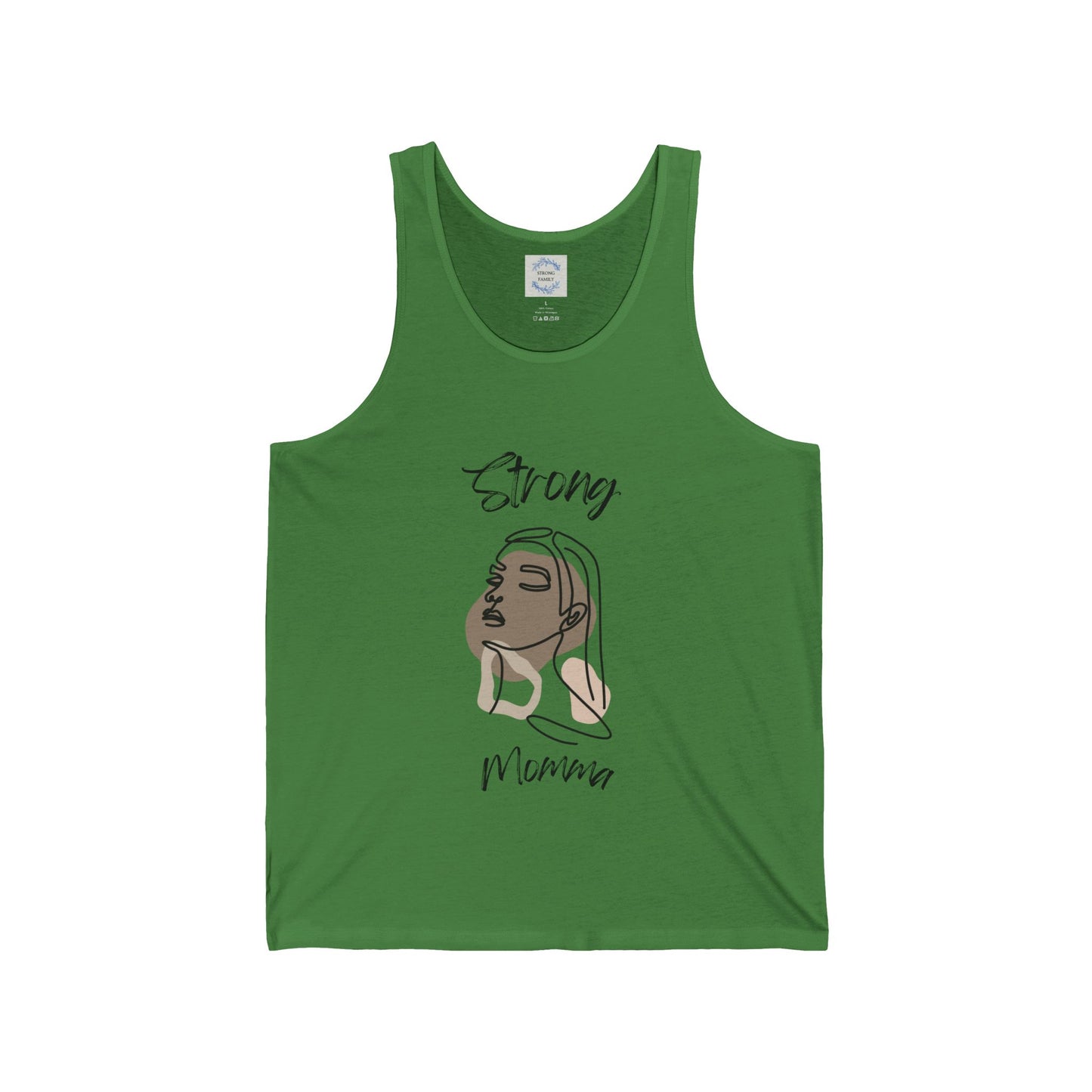 Strong Momma Jersey Tank (BL)