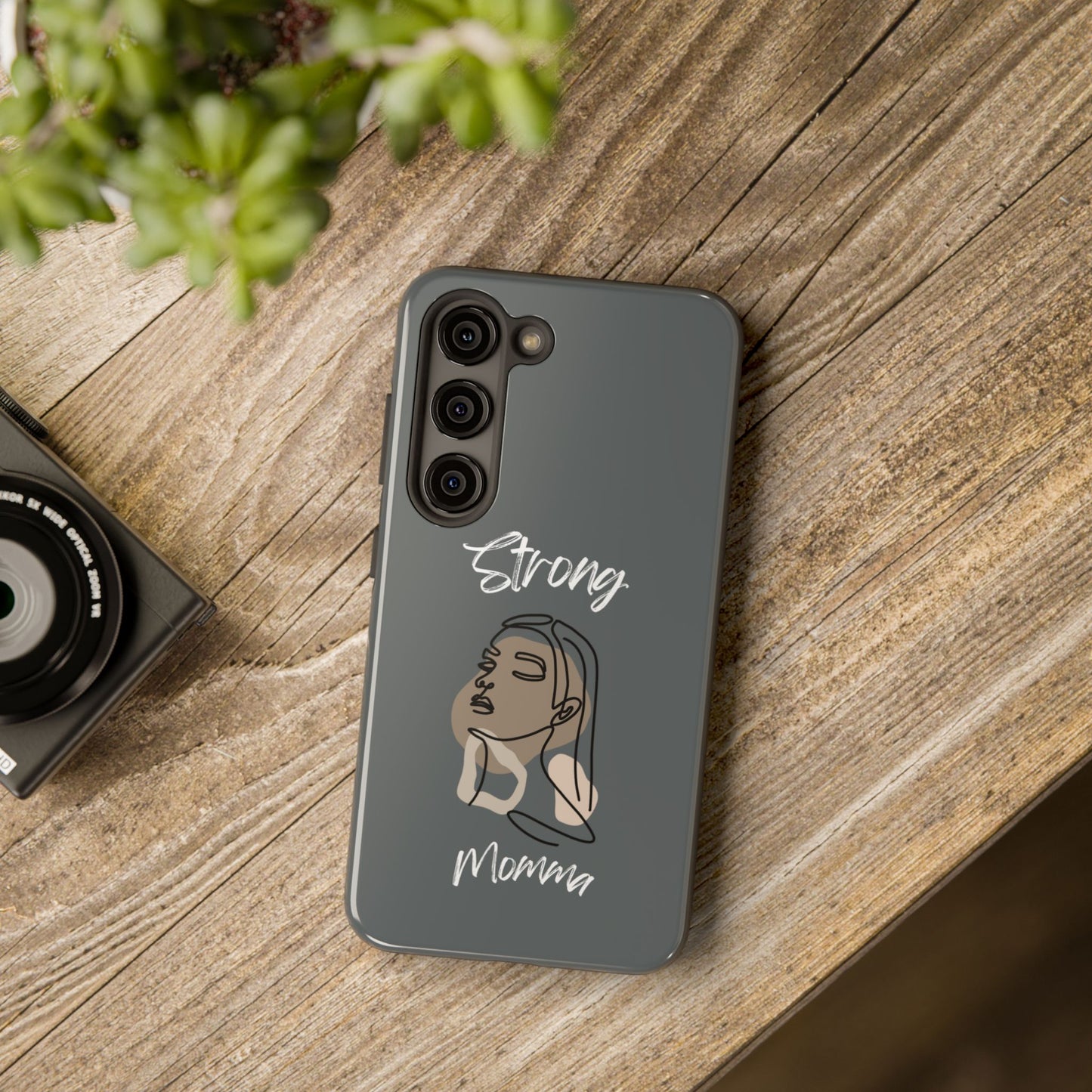 Strong Momma (WL) Tough Phone Cases DARK GREY