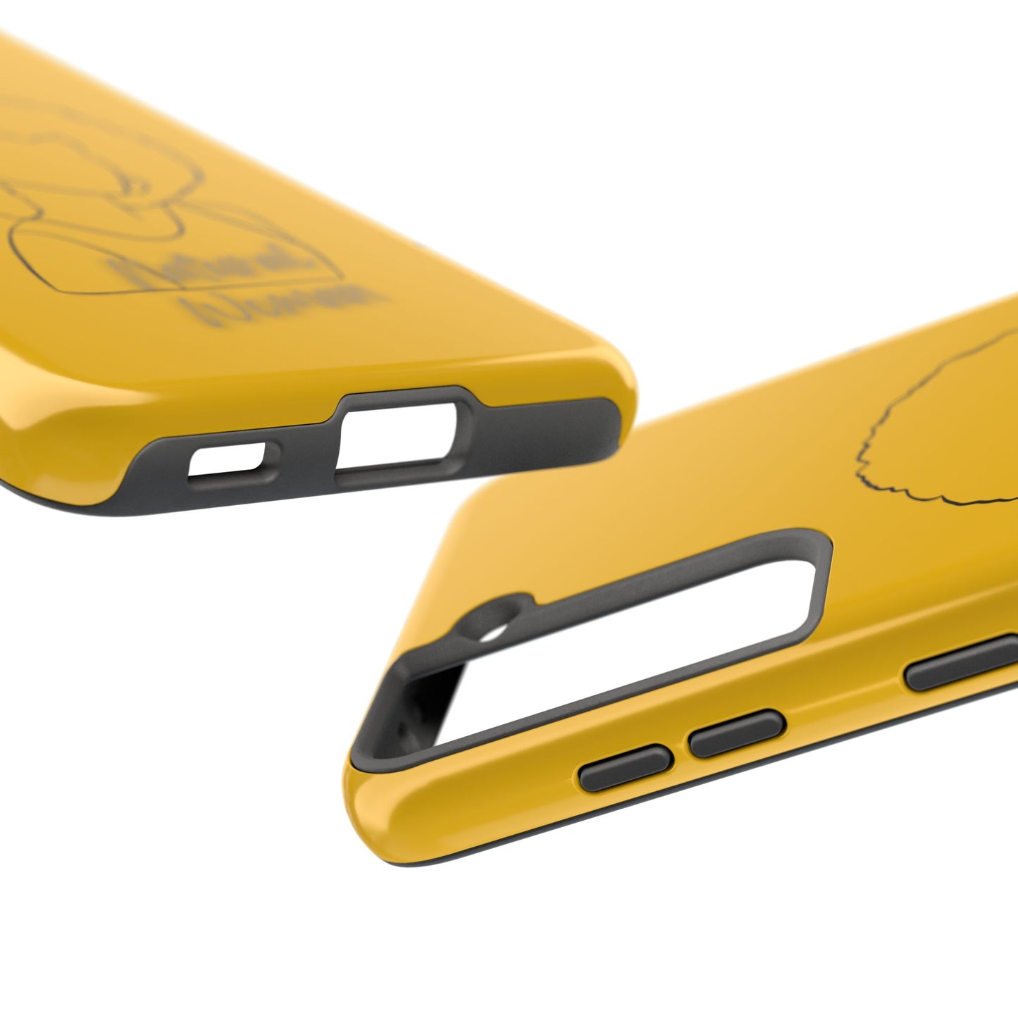 Natural Woman Afro (BL) Tough Phone Case YELLOW