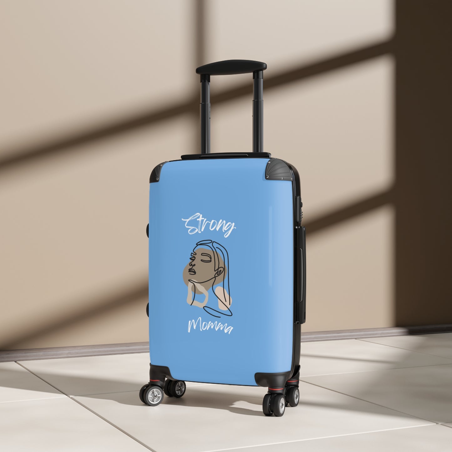 Strong Momma (WL) Luggage Bags LIGHT BLUE
