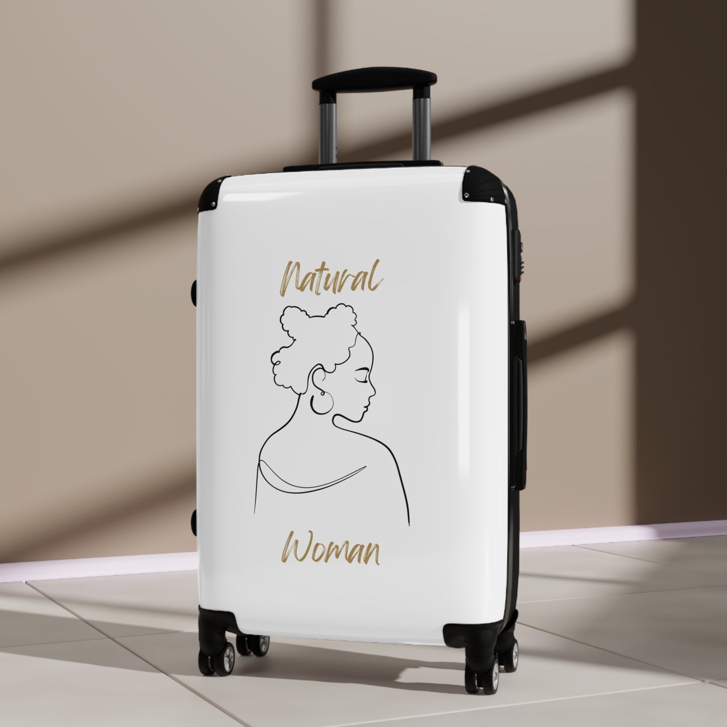 Natural Woman Twists (BL) Suitcase WHITE