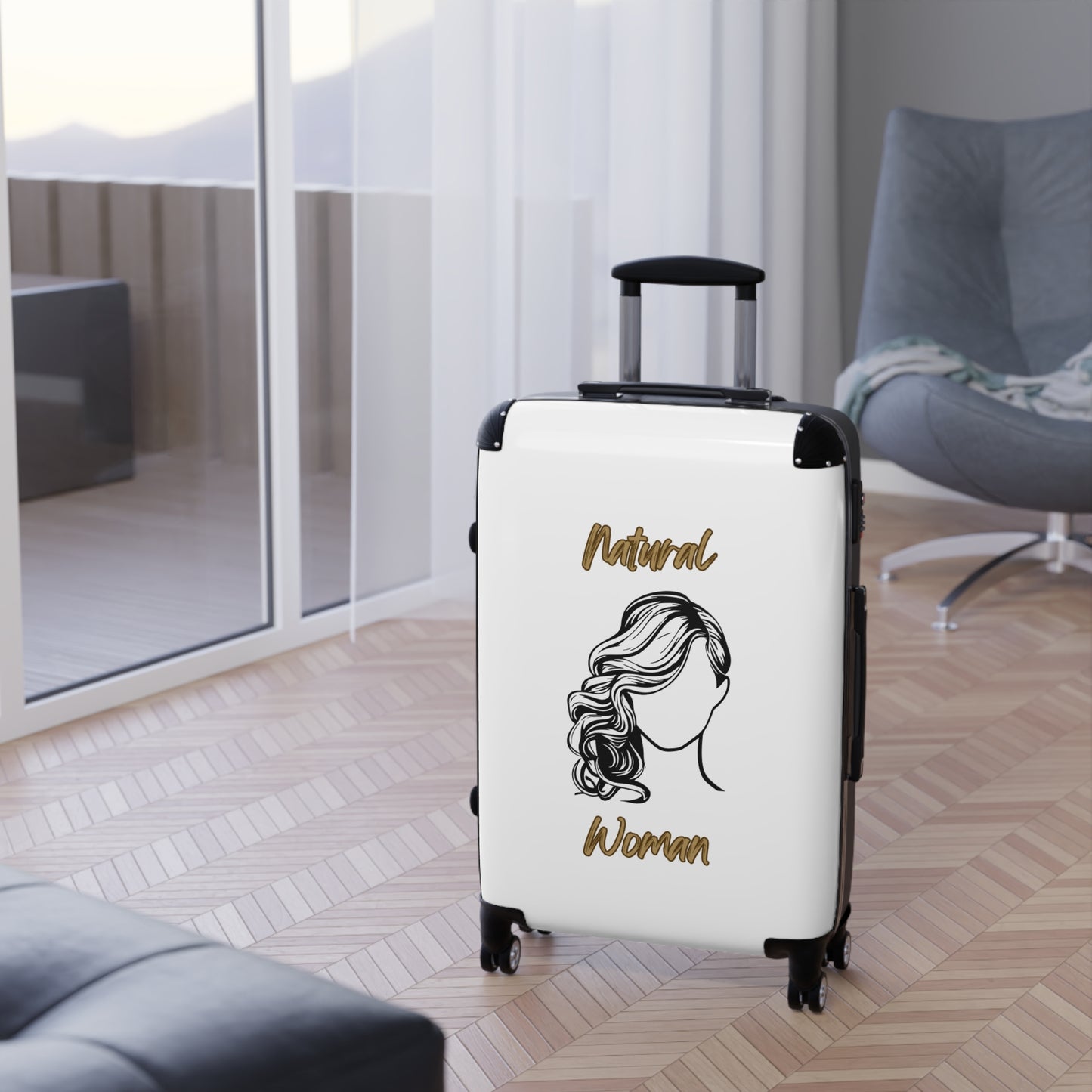 Natural Woman Long Curl (BL) Suitcase WHITE