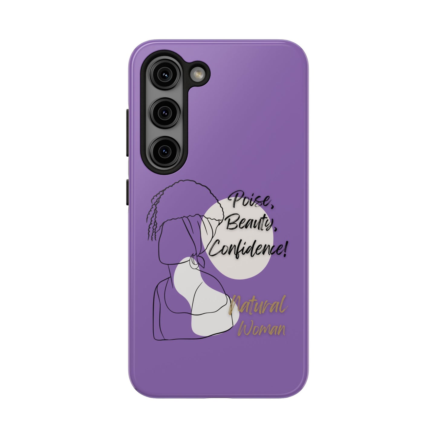 Natural Woman Puff (BL)Tough Phone Cases LIGHT PURPLE