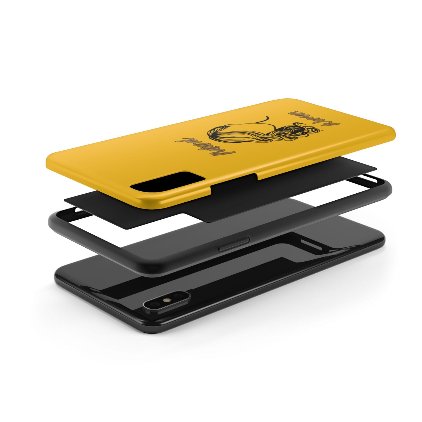 Natural Woman Long Curl (BL)Tough Phone Cases YELLOW