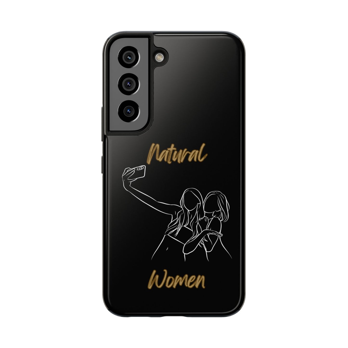 Natural Woman Friends Selfie (WL)Tough Phone Cases BLACK
