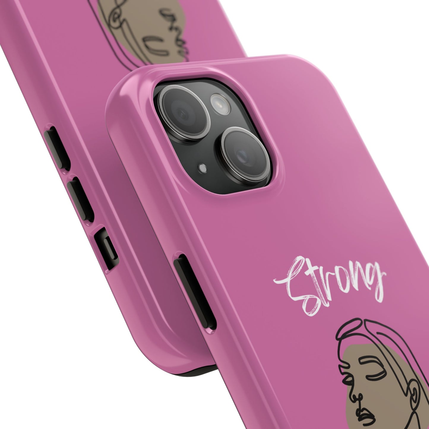Strong Momma (WL) Tough Phone Cases LIGHT PINK
