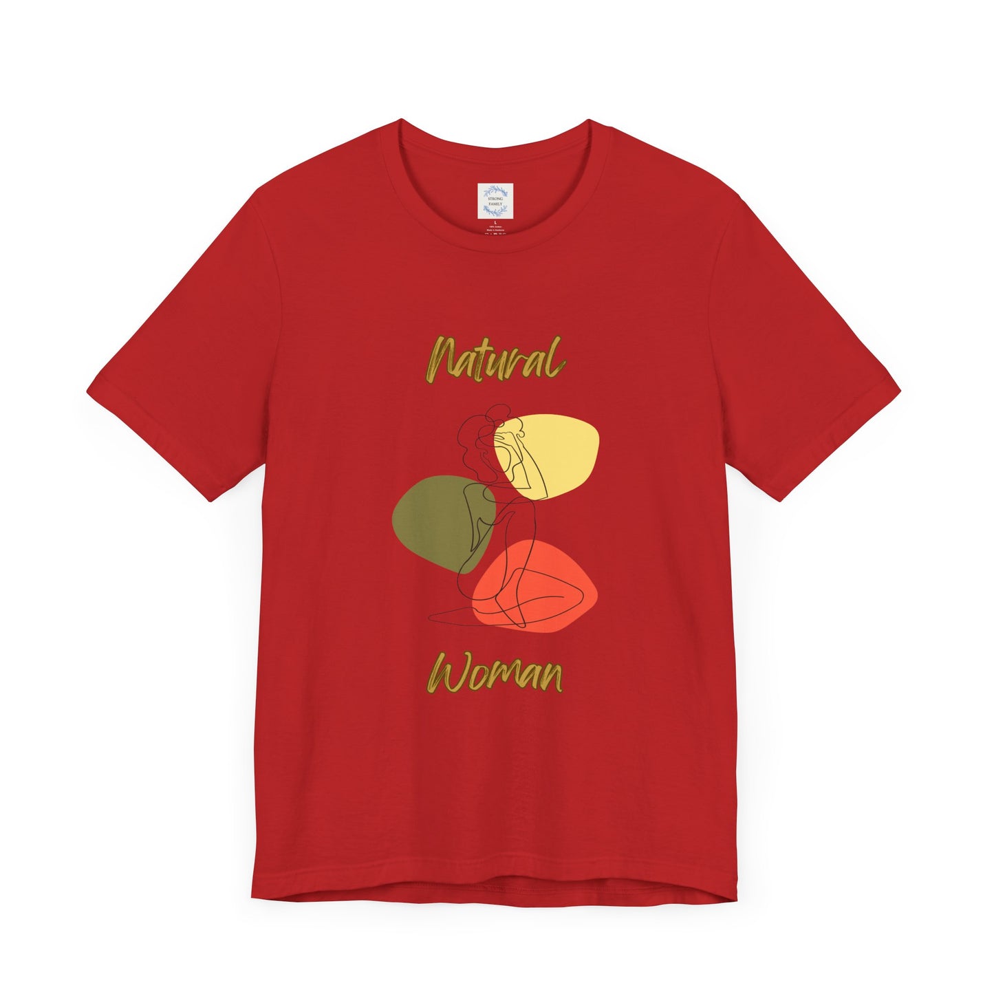 Natural Woman Colorful Pose (BL) Short Sleeve T-Shirt