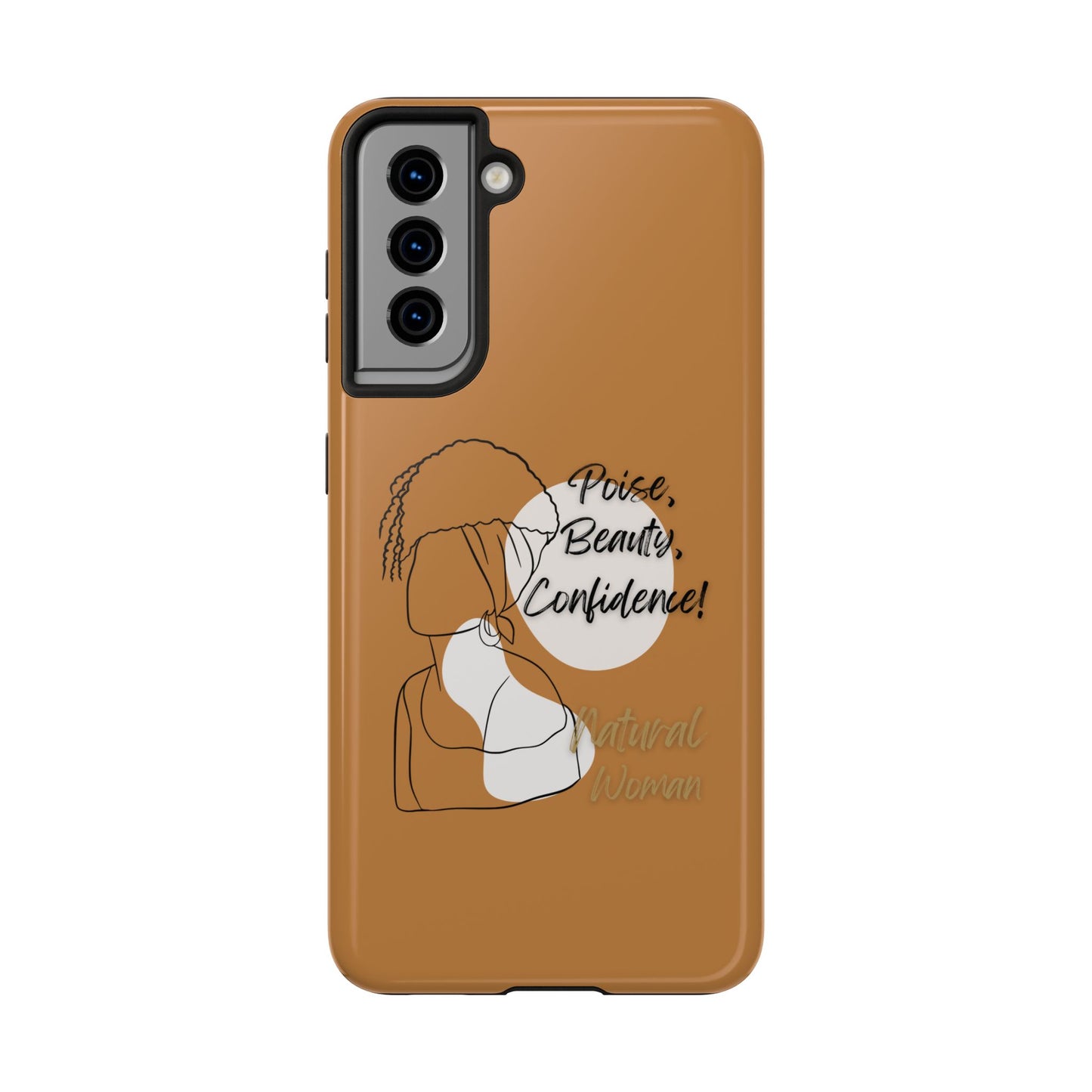 Natural woman Puff (BL)Tough Phone Cases LIGHT BROWN