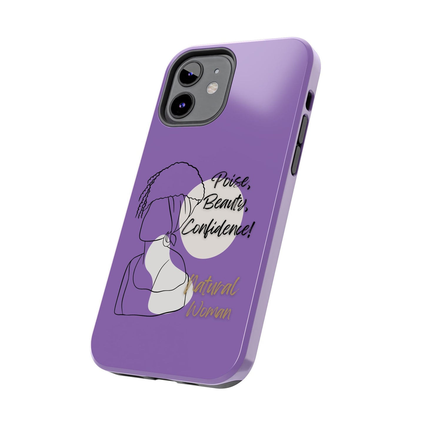 Natural Woman Puff (BL)Tough Phone Cases LIGHT PURPLE