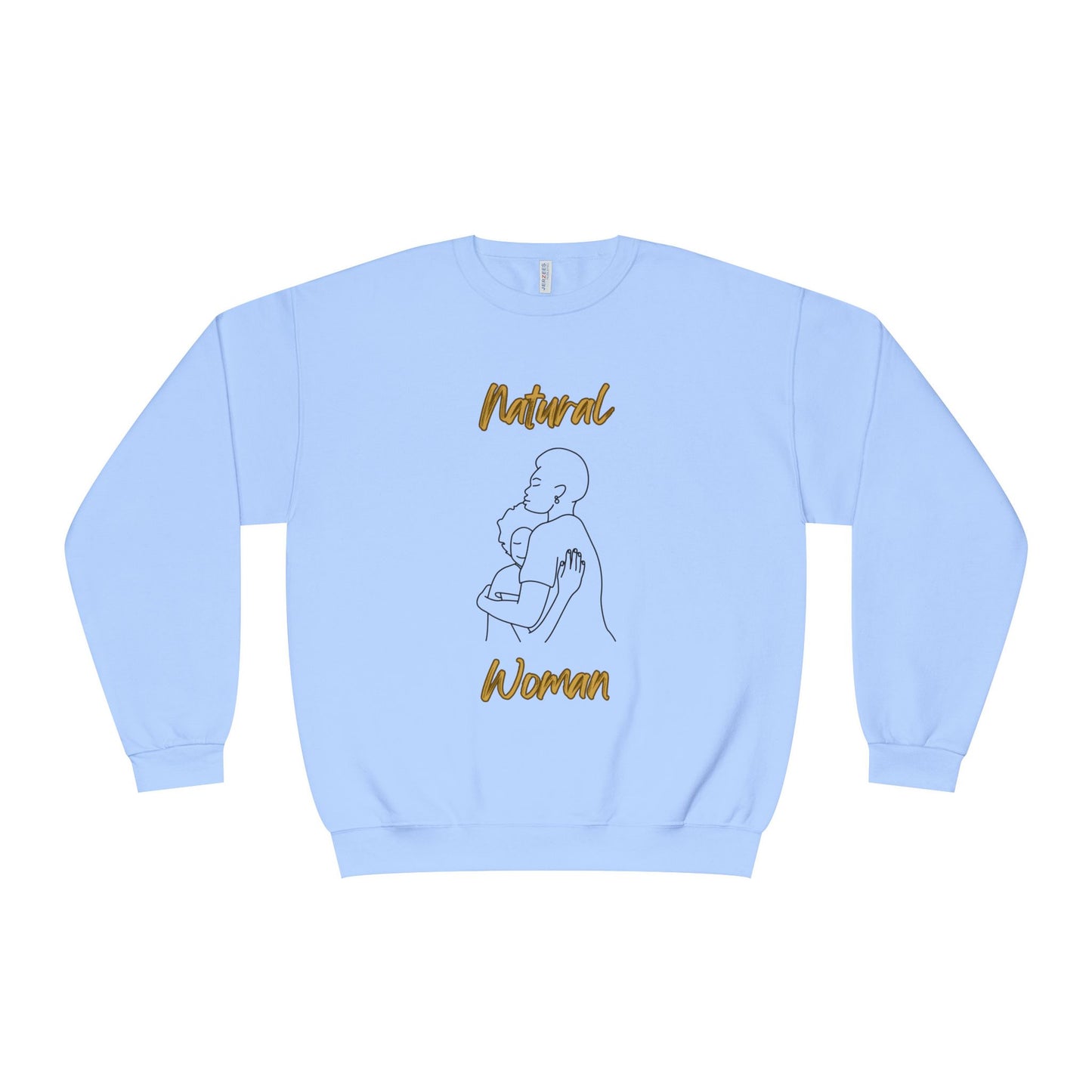 Natural Woman Safe With Momma (BL) Crewneck Sweatshirt