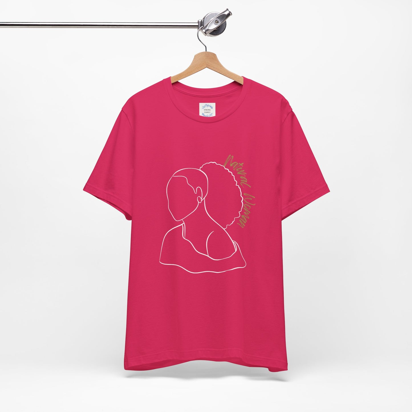 Natural Woman Behind Head Puff (WL) Short Sleeve T-Shirt