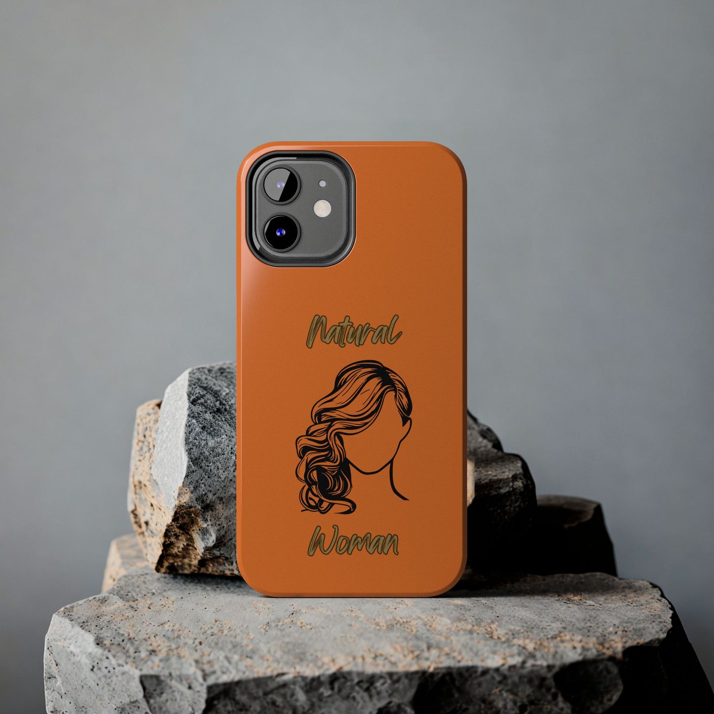 Natural Woman Long Curl (BL)Tough Phone Cases CRUSTA