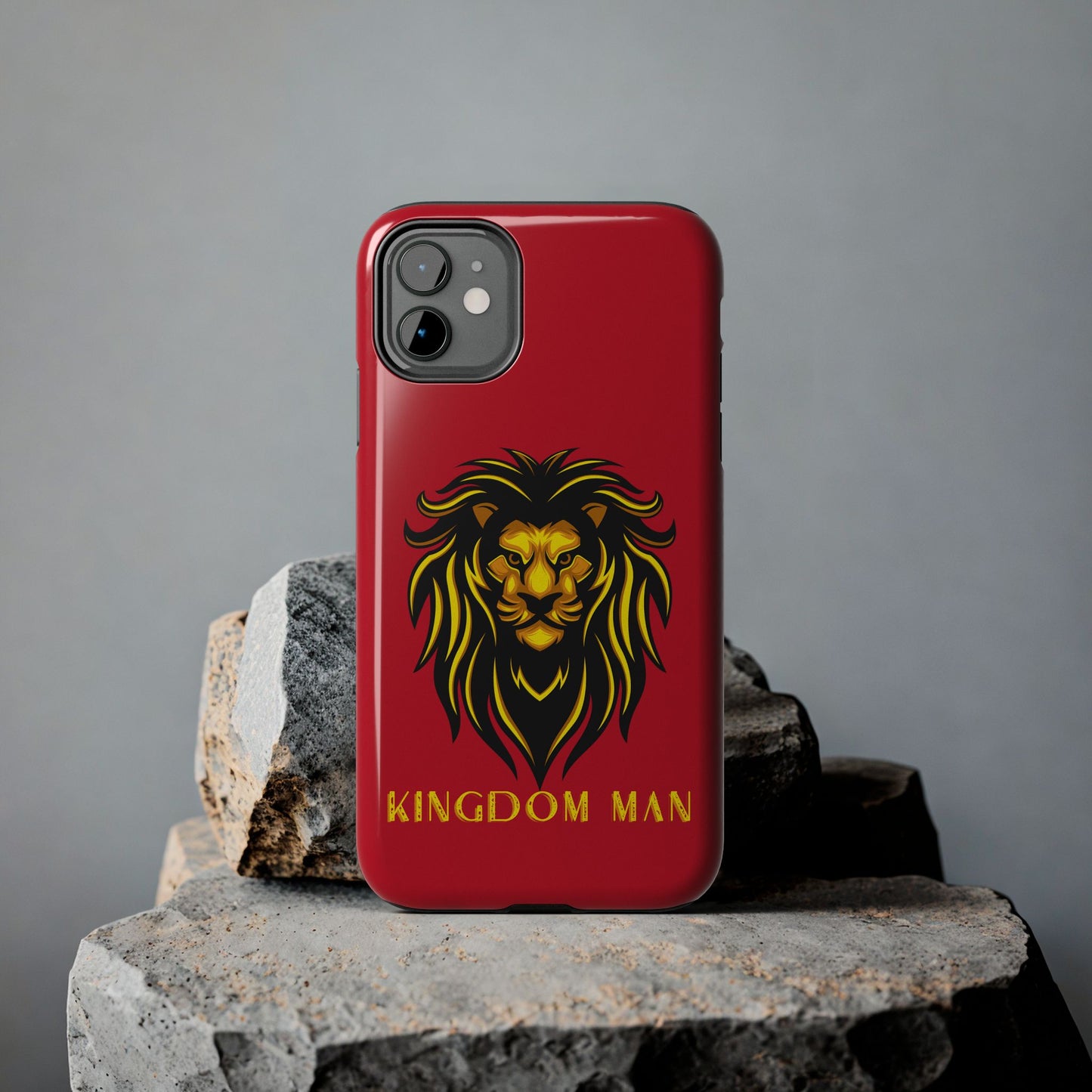 KIngdom Man (Gold Label) Tough Phone Cases DARK RED