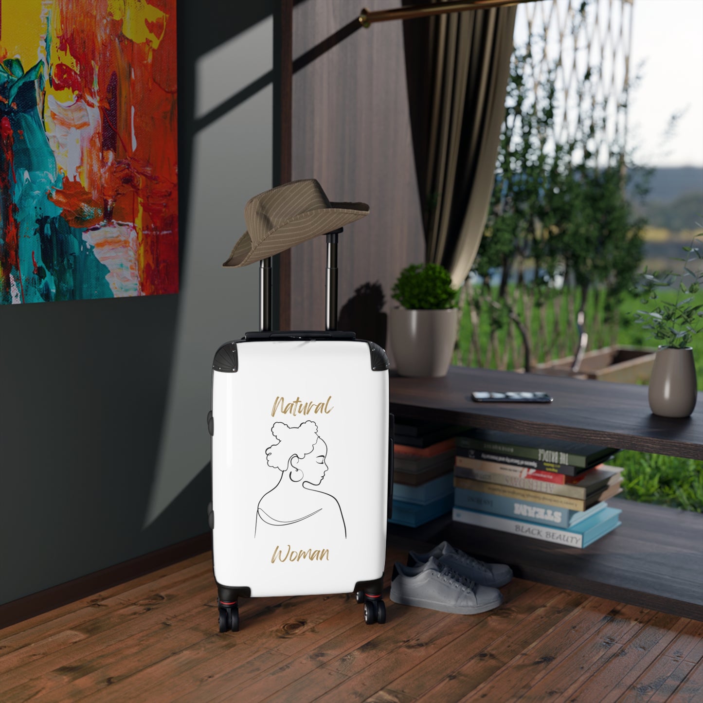Natural Woman Twists (BL) Suitcase WHITE