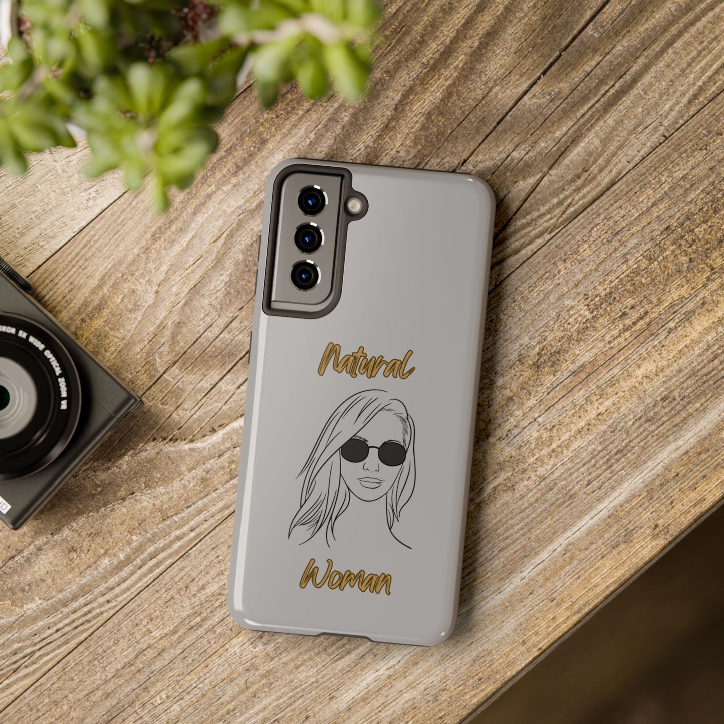 Natural Woman Shades (BL)Tough Phone Cases LIGHT GREY