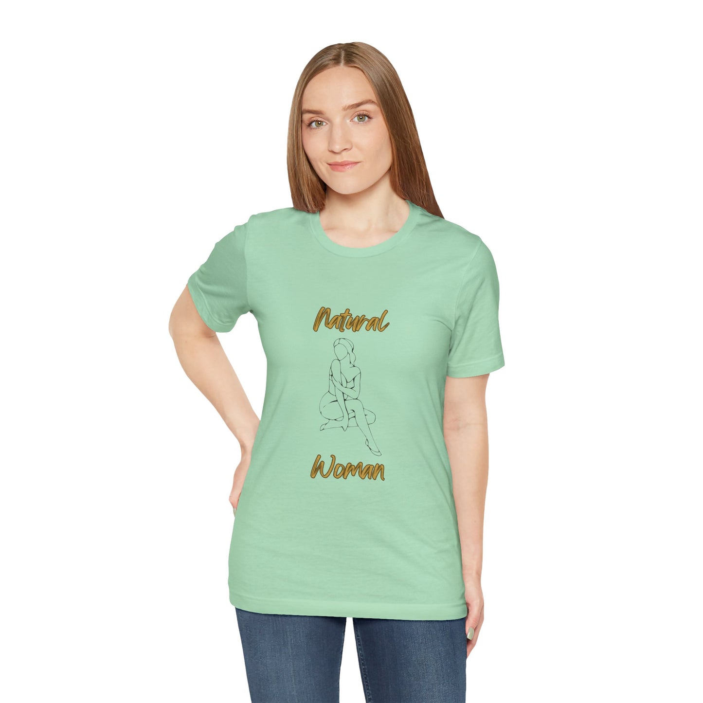 Natural Woman Shoulder Action (BL) Short Sleeve T-Shirt