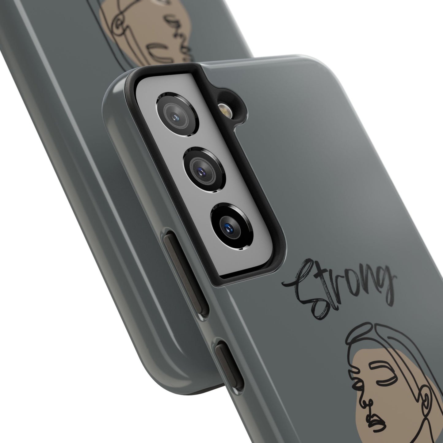 STRONG MOMMA Samsung Galaxy Tough Phone Cases (BL) Dark Grey