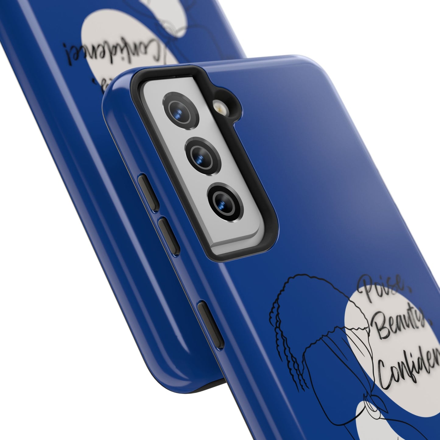 Natural Woman Puff (BL)Tough Phone Cases DARK BLUE