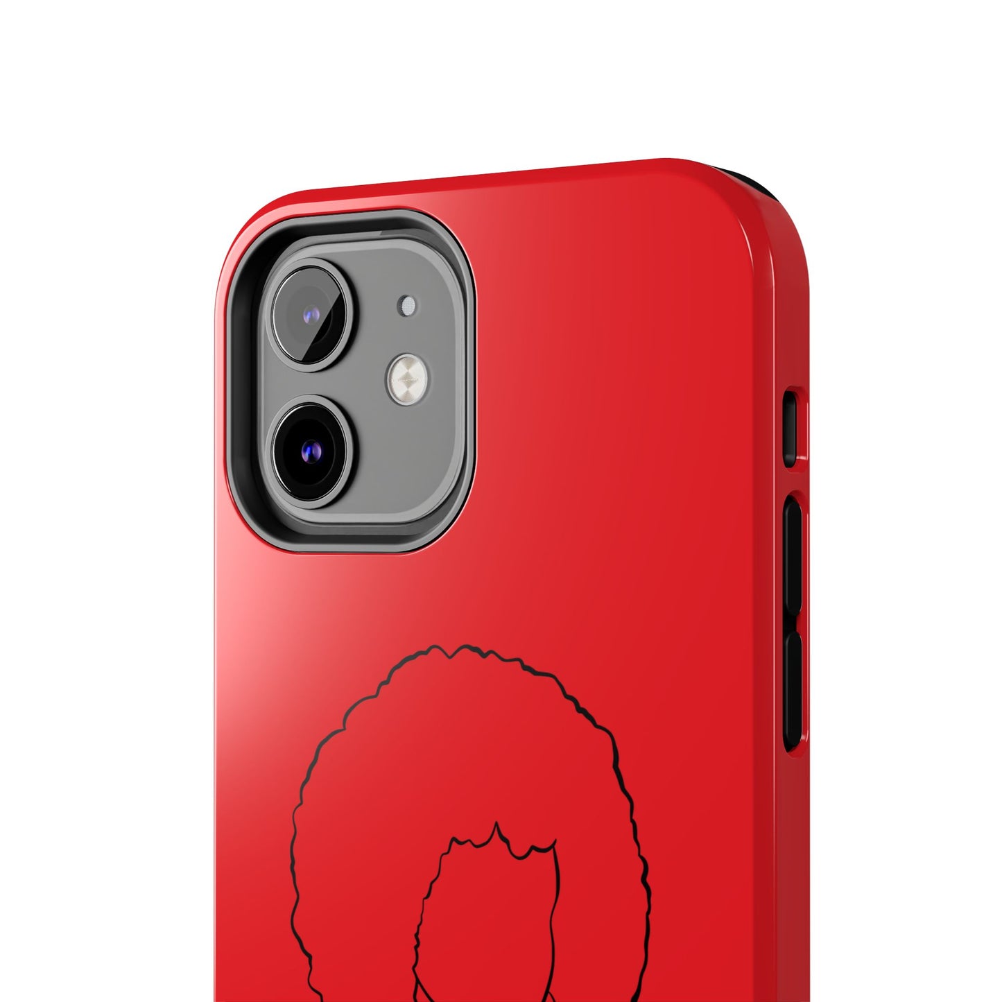 Natural Woman Afro (BL) Tough Phone Case RED