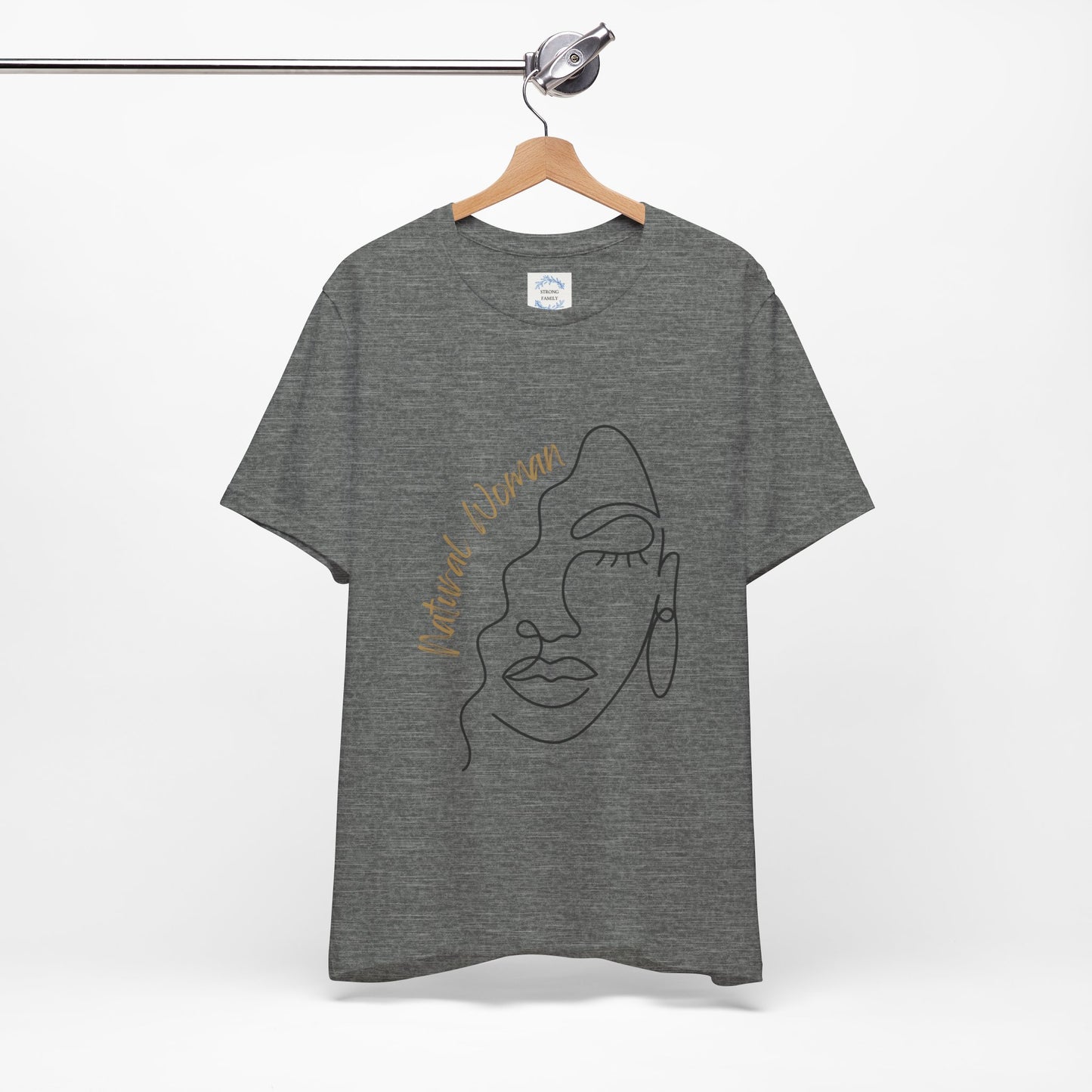 Natural Woman Half Face (BL) Short Sleeve T-Shirt