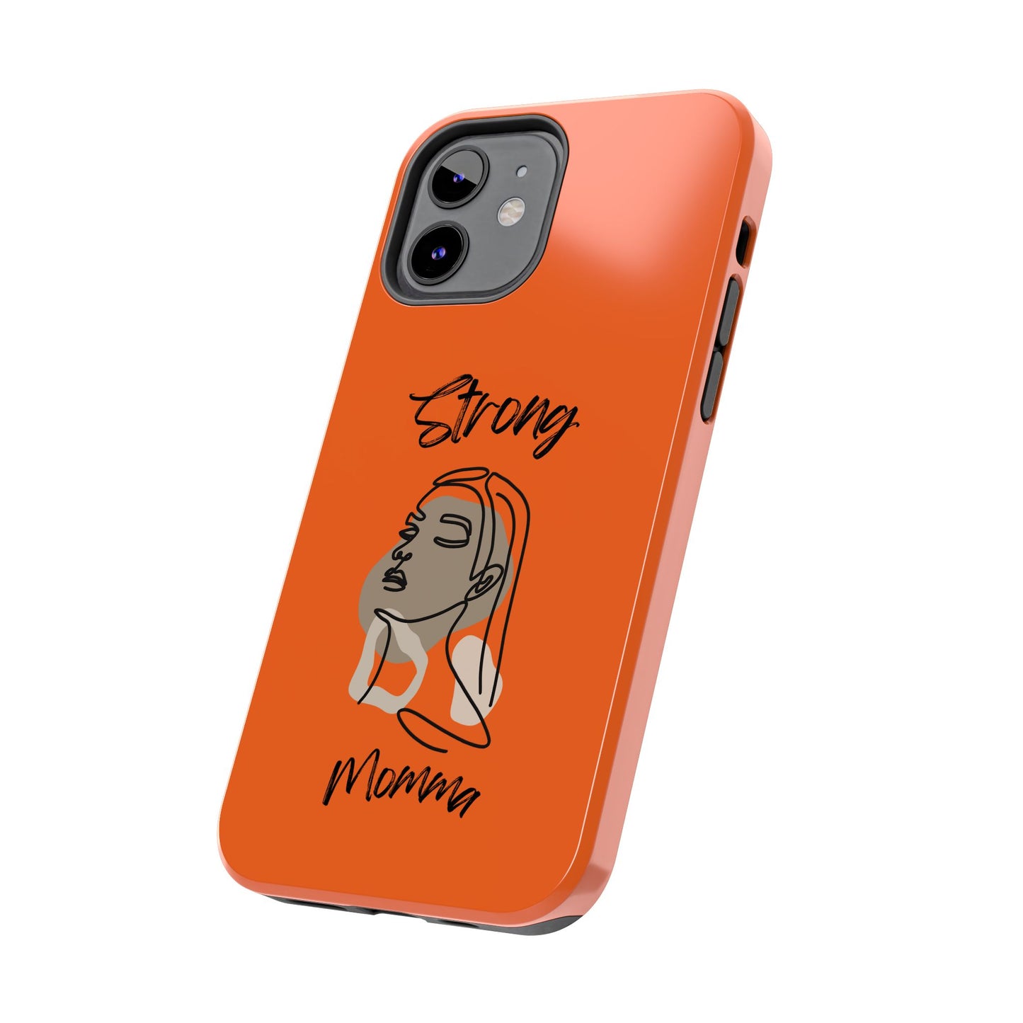 STRONG MOMMA Samsung Galaxy Tough Phone Cases (BL) Orange