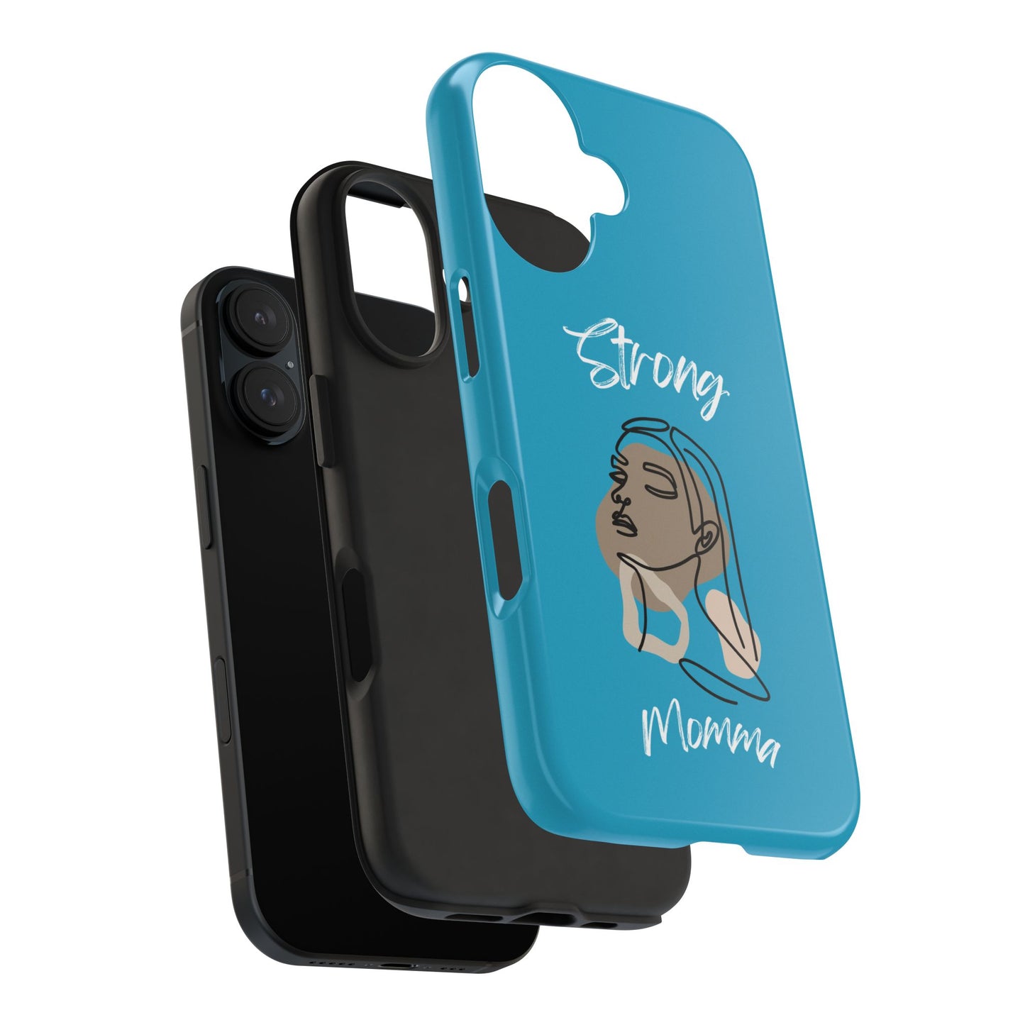 Strong Momma (WL) Tough Phone Cases TURQUOISE