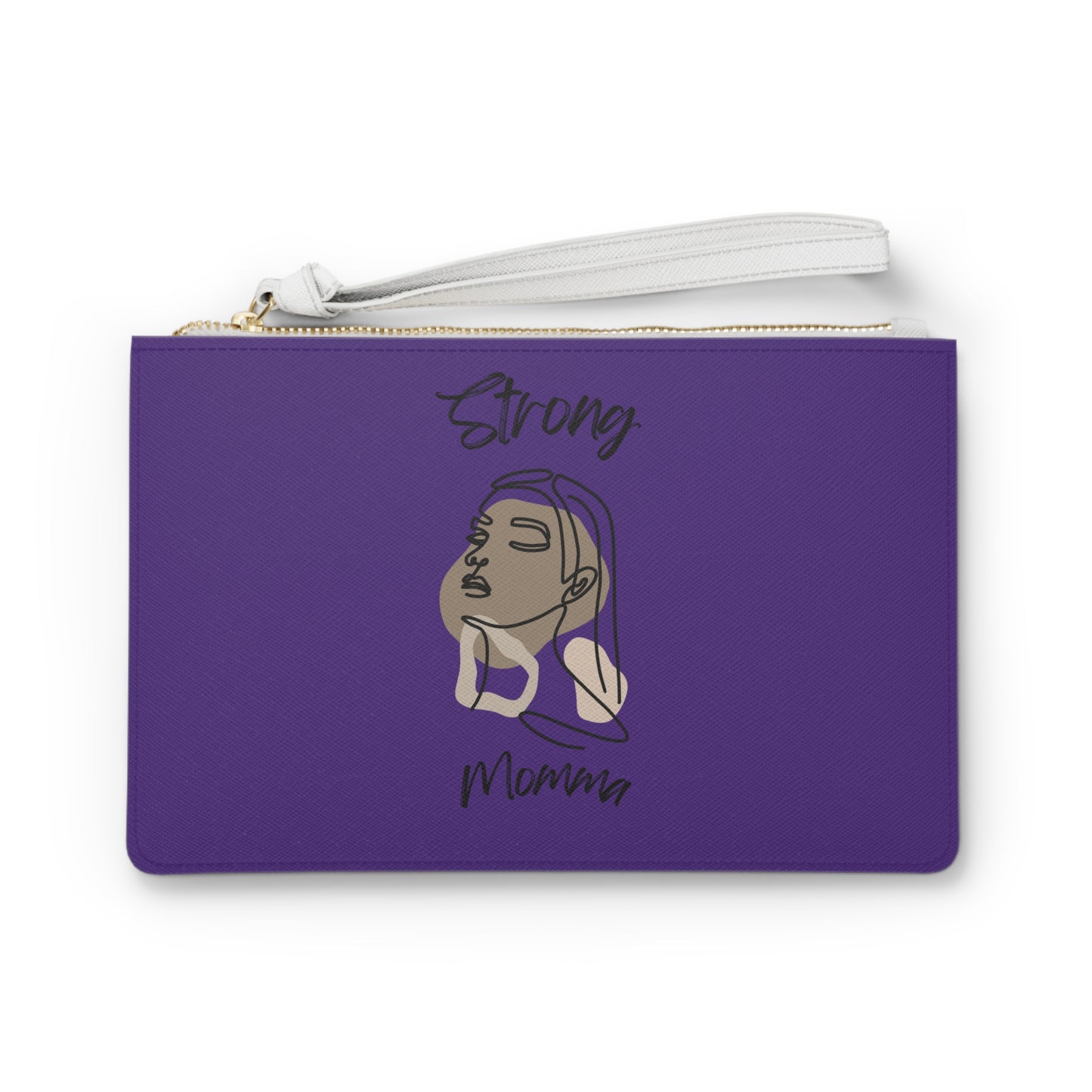 Strong Momma (BL) Clutch Bag PURPLE