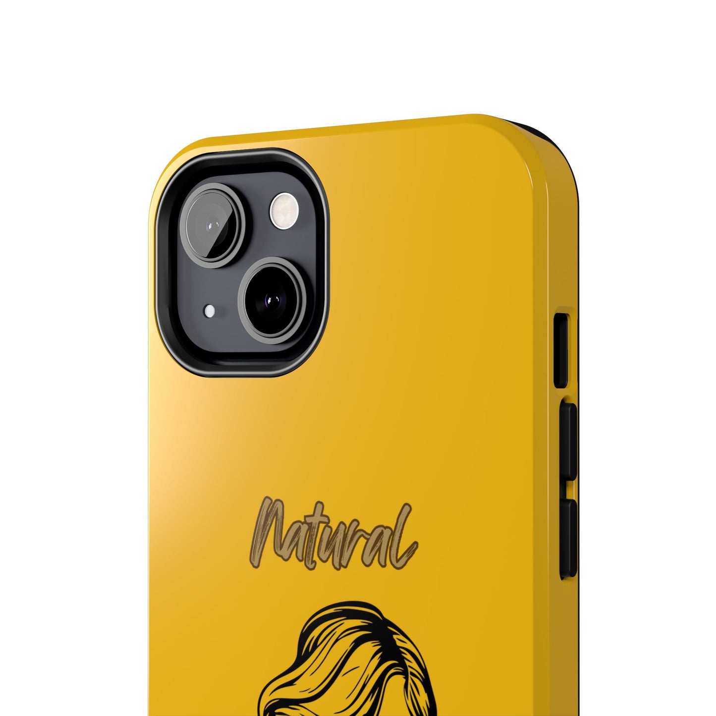 Natural Woman Long Curl (BL)Tough Phone Cases YELLOW
