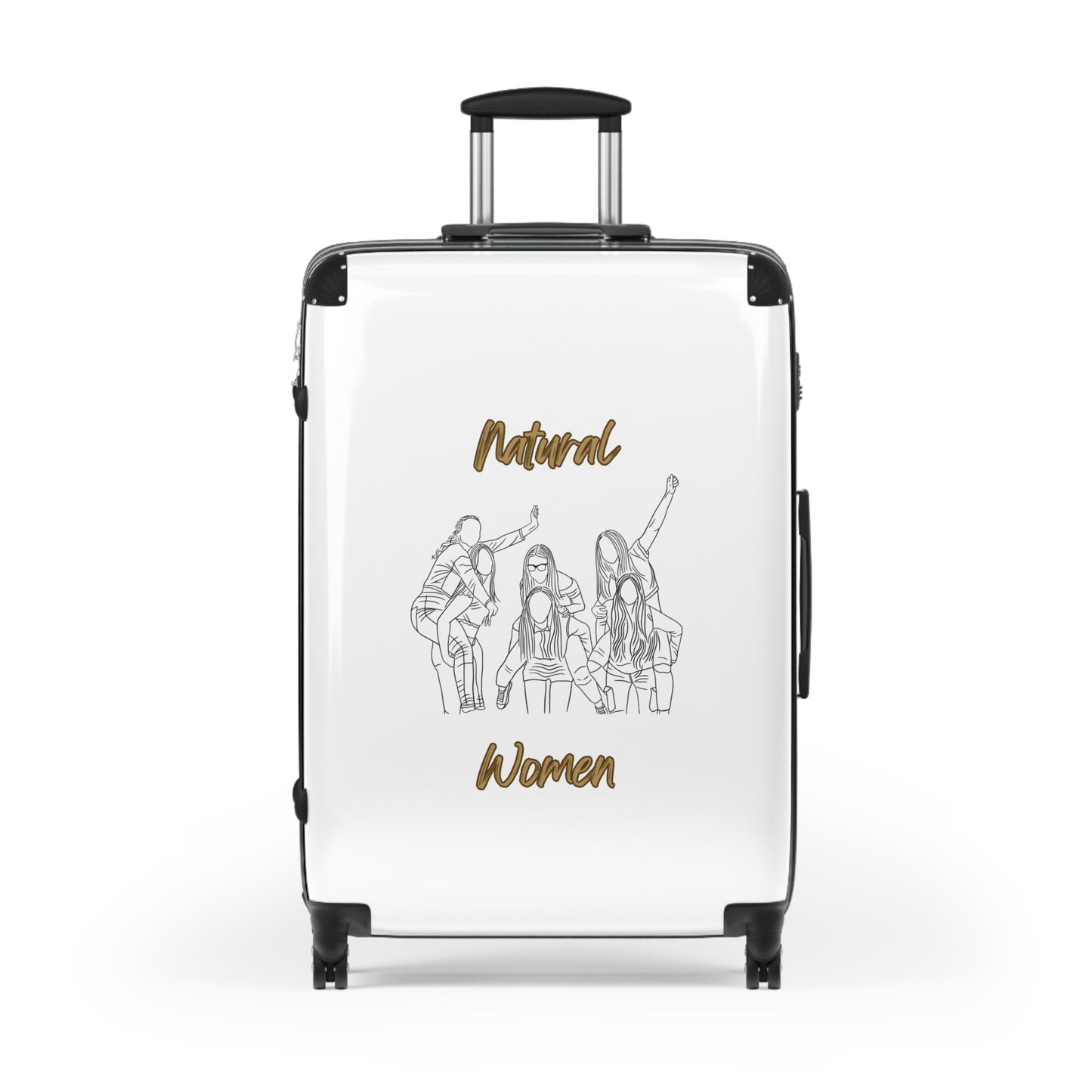 Natural Woman Piggy Back (BL) Suitcase WHITE