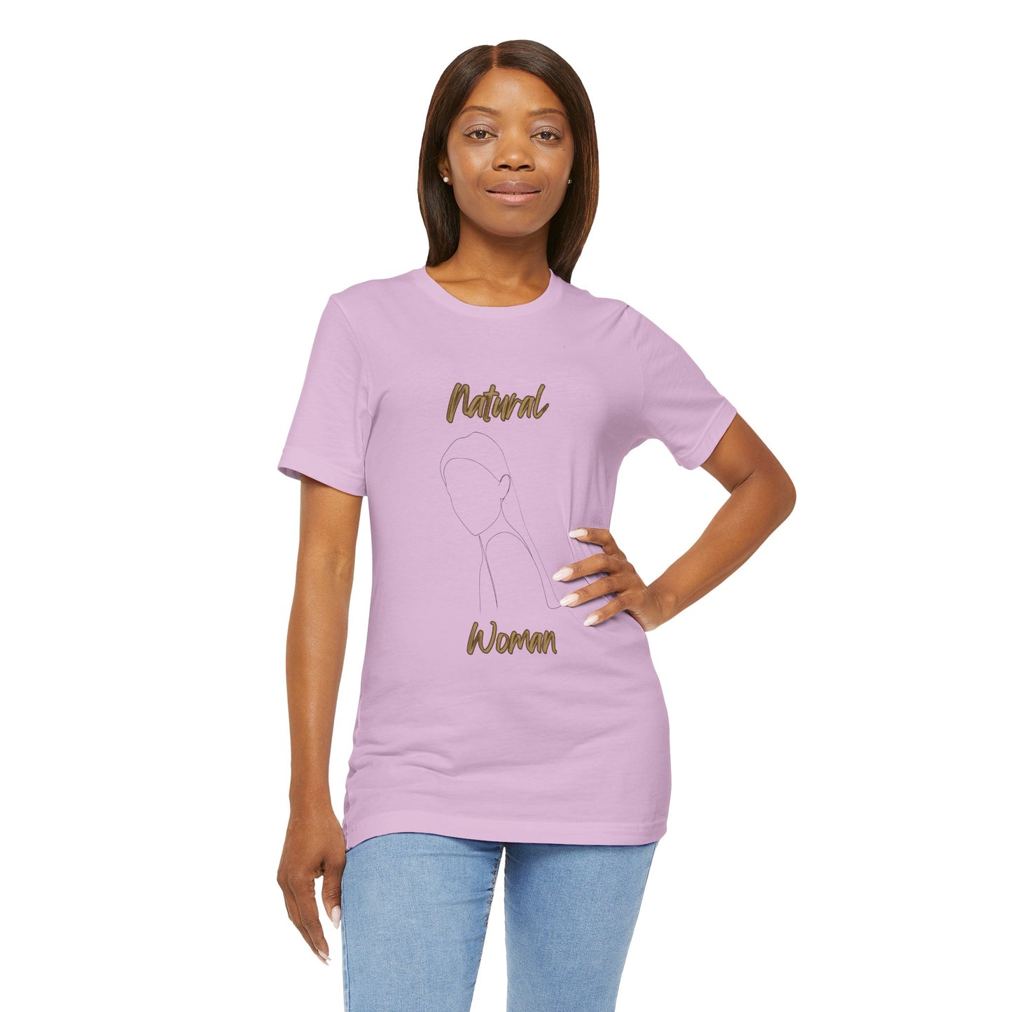 Natural Woman Tilted Look (BL) Short Sleeve T-Shirt
