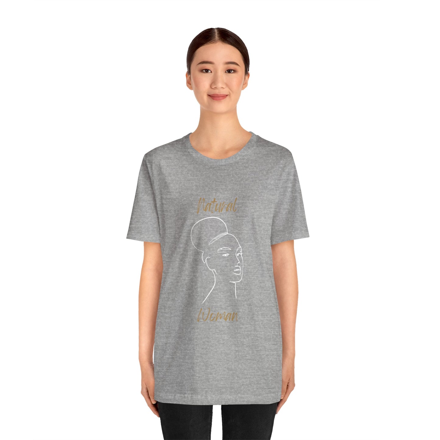 Natural Woman Hair Up (WL) Short Sleeve T-Shirt