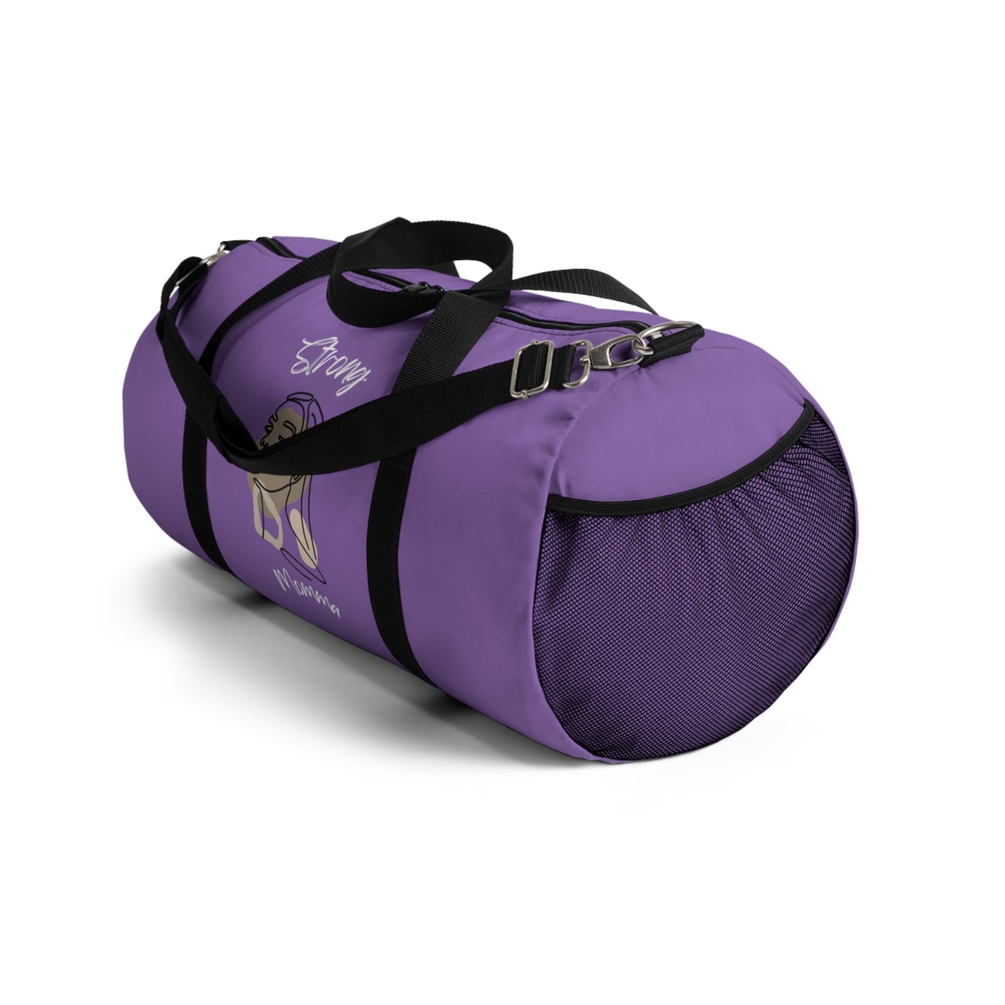 Strong Momma (WL) Duffel Bag LIGHT PURPLE