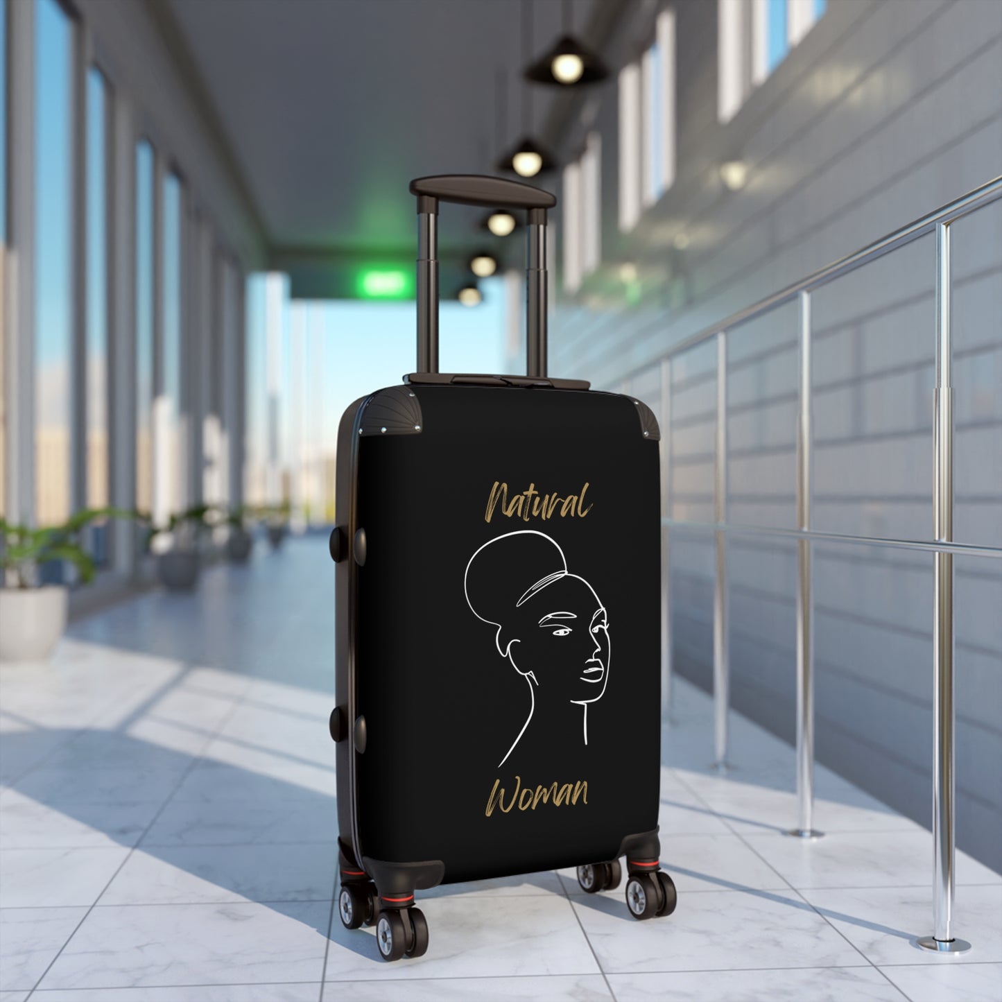 Natural Woman Hair Up (WL) Suitcase BLACK
