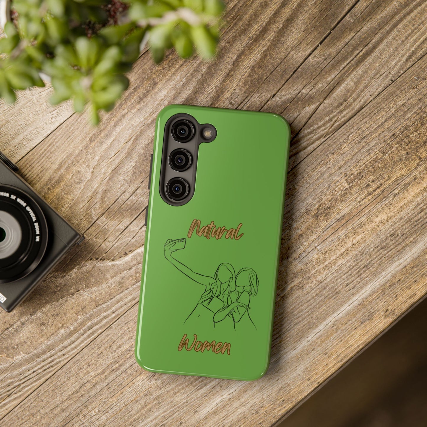 Natural Woman Friends Selfie (BL)Tough Phone Cases GREEN