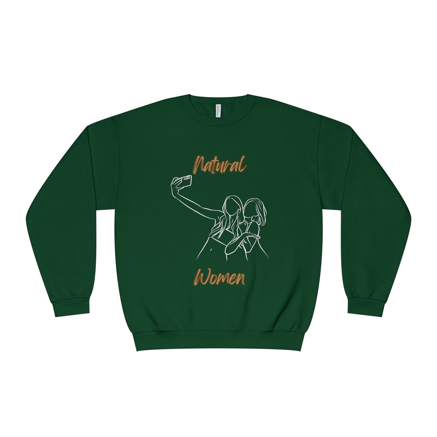 Natural Women Friends Selfie (WL) Crewneck Sweatshirt