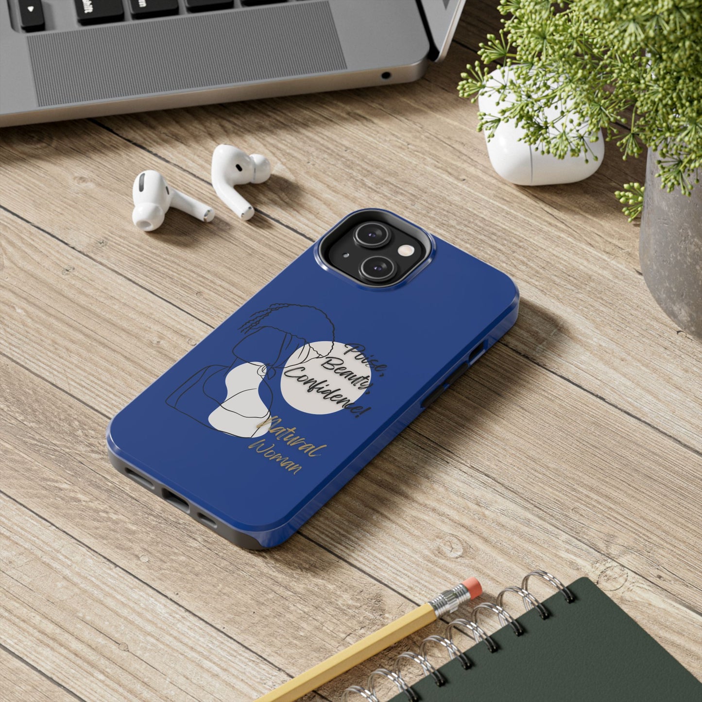 Natural Woman Puff (BL)Tough Phone Cases DARK BLUE