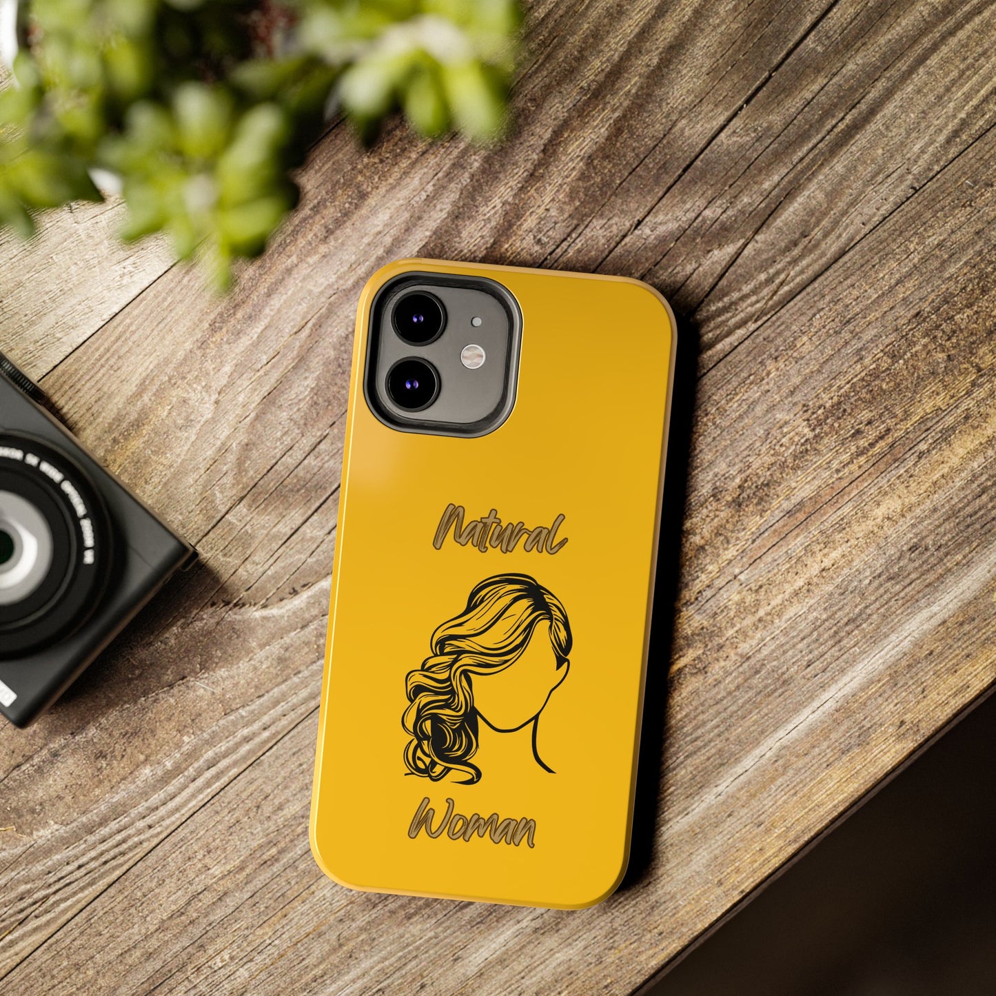 Natural Woman Long Curl (BL)Tough Phone Cases YELLOW